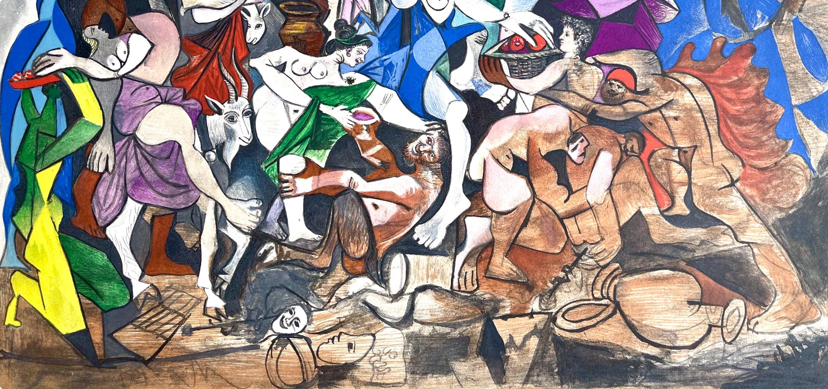 Pablo Picasso, Composition (Cramer 88), Dans l'Atelier de Picasso, Limited Edition Lithograph