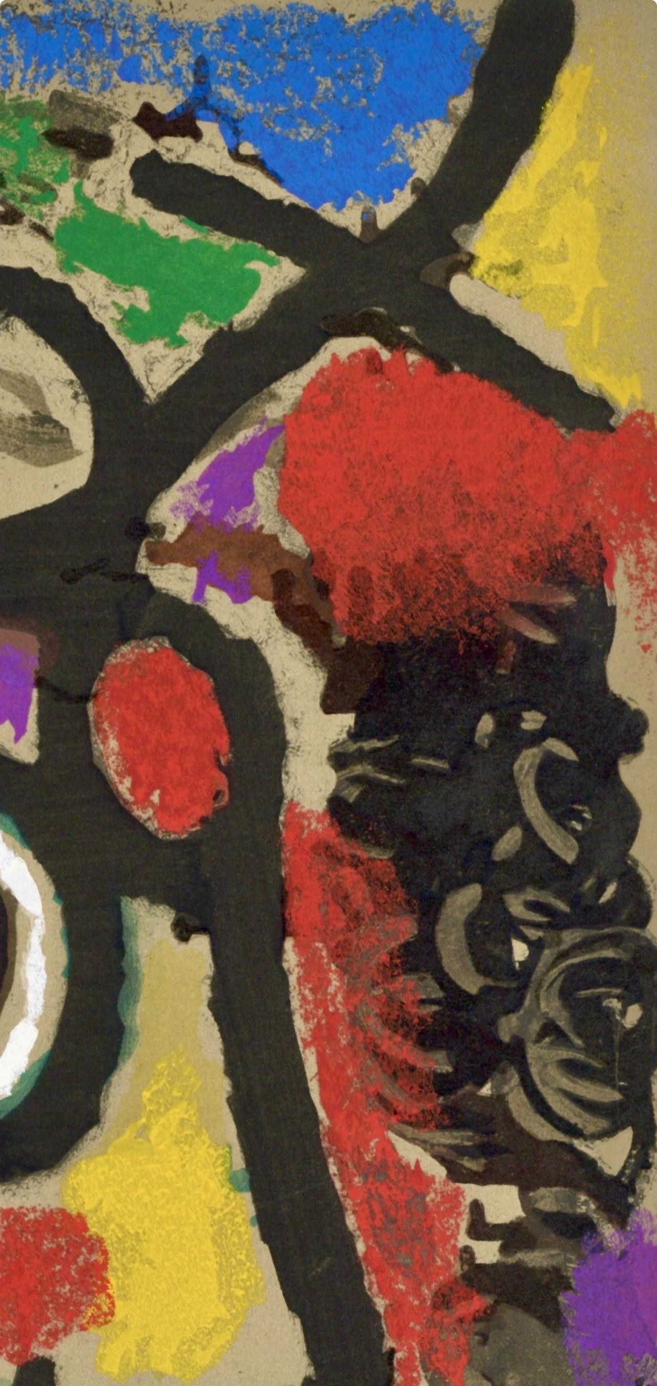 Joan Miró, Composition (Cramer 103; Mourlot 382-383), Miró Cartones 1956-1965, Limited Edition Lithograph