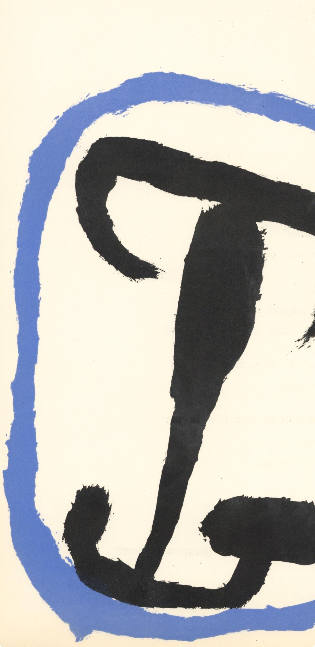 Joan Miró, Composition (Cramer 34; Mourlot 223), Derrière le miroir, Limited Edition Lithograph