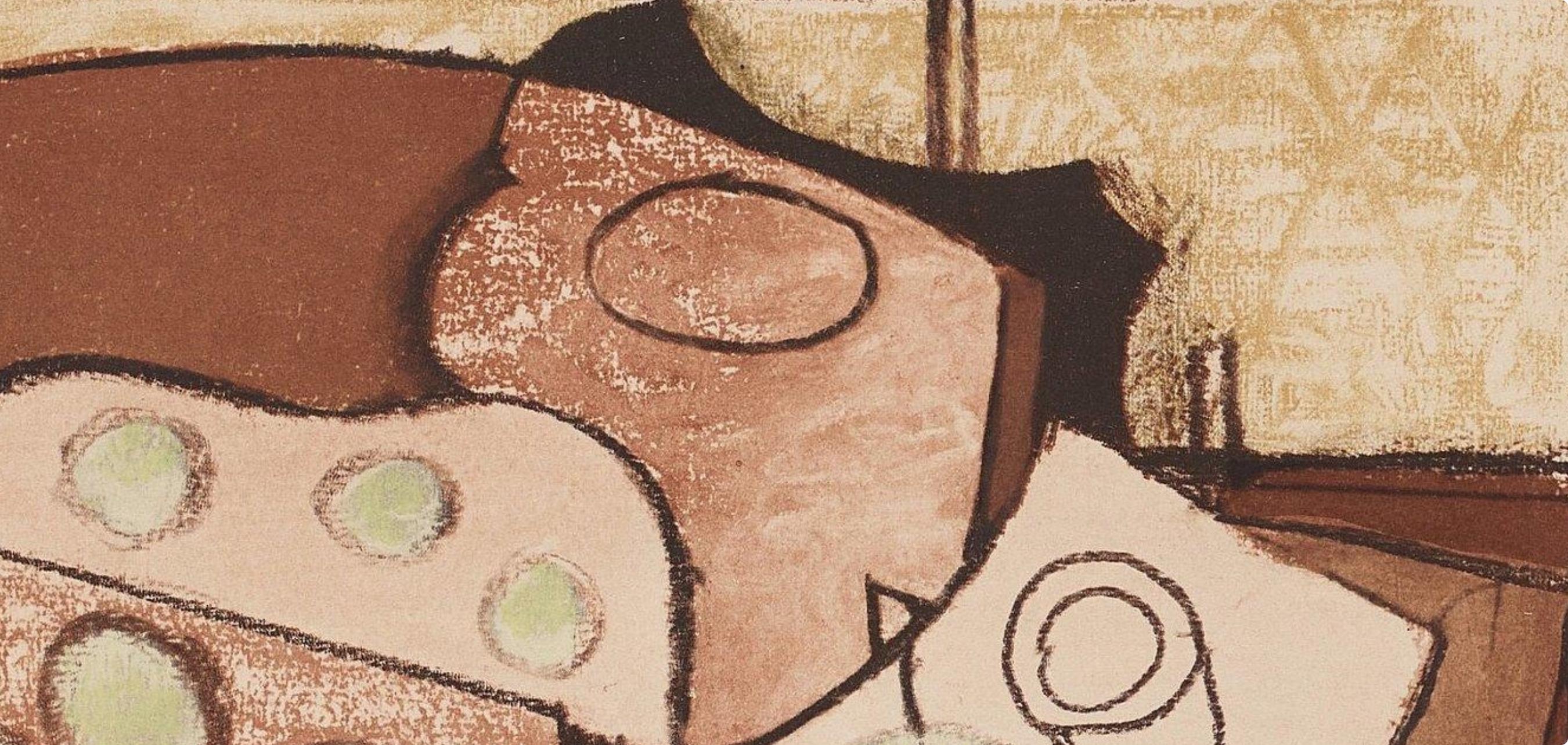 Georges Braque, Composition, Braque Espaces, 13 Dessins, Lavis, Aquarelles, Limited Edition Lithograph