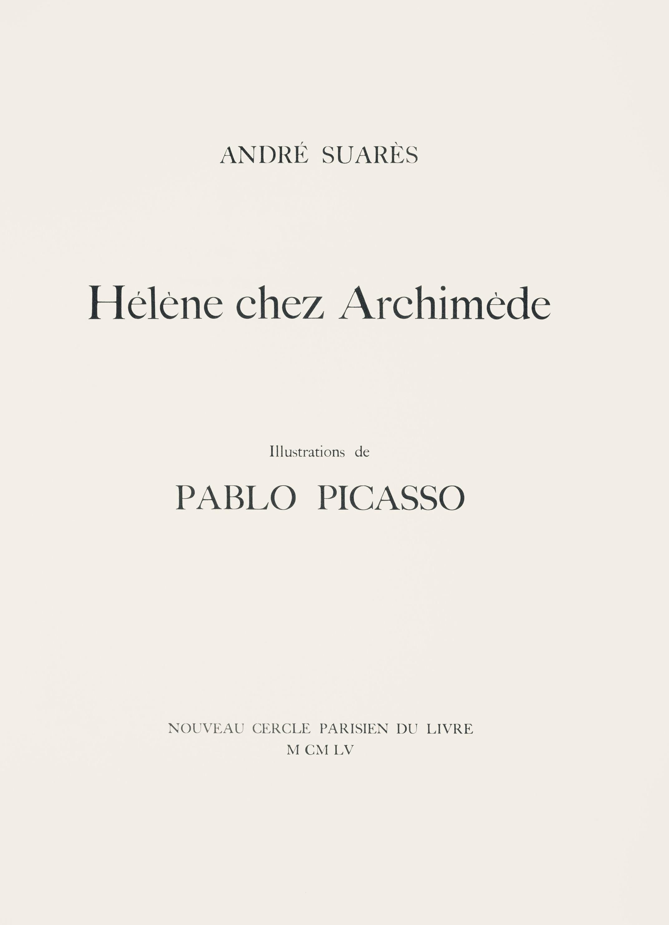 Pablo Picasso, Composition (Monod 10485), Hélène chez Archive de Illustrations de Pablo Picasso, Limited Edition Woodcut