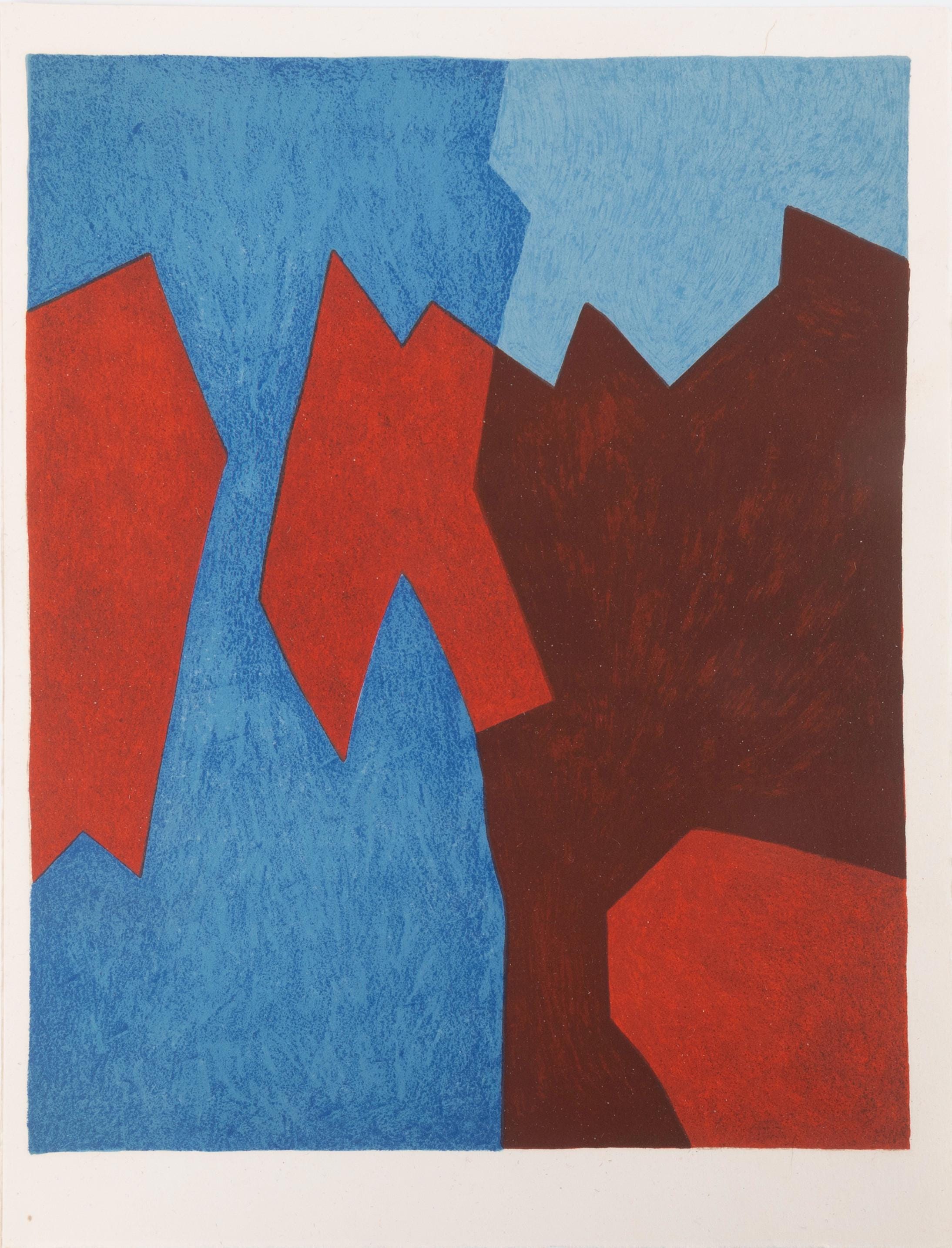 Serge Poliakoff, Composition, San Lazzaro et ses Amis, XXe Siècle, Limited Edition Lithograph