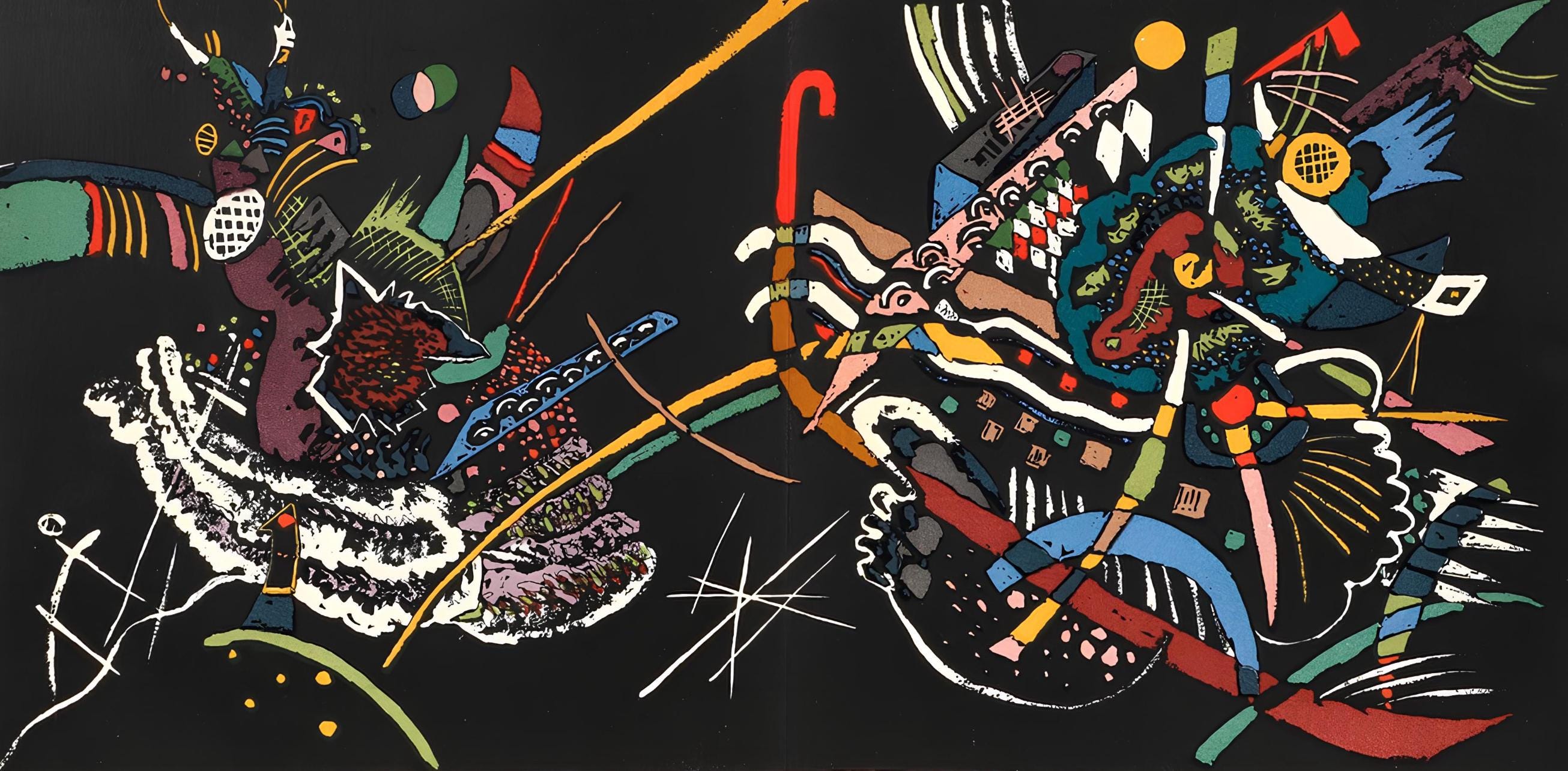 Wassily Kandinsky, Composition, Derrière le miroir, Limited Edition Lithograph