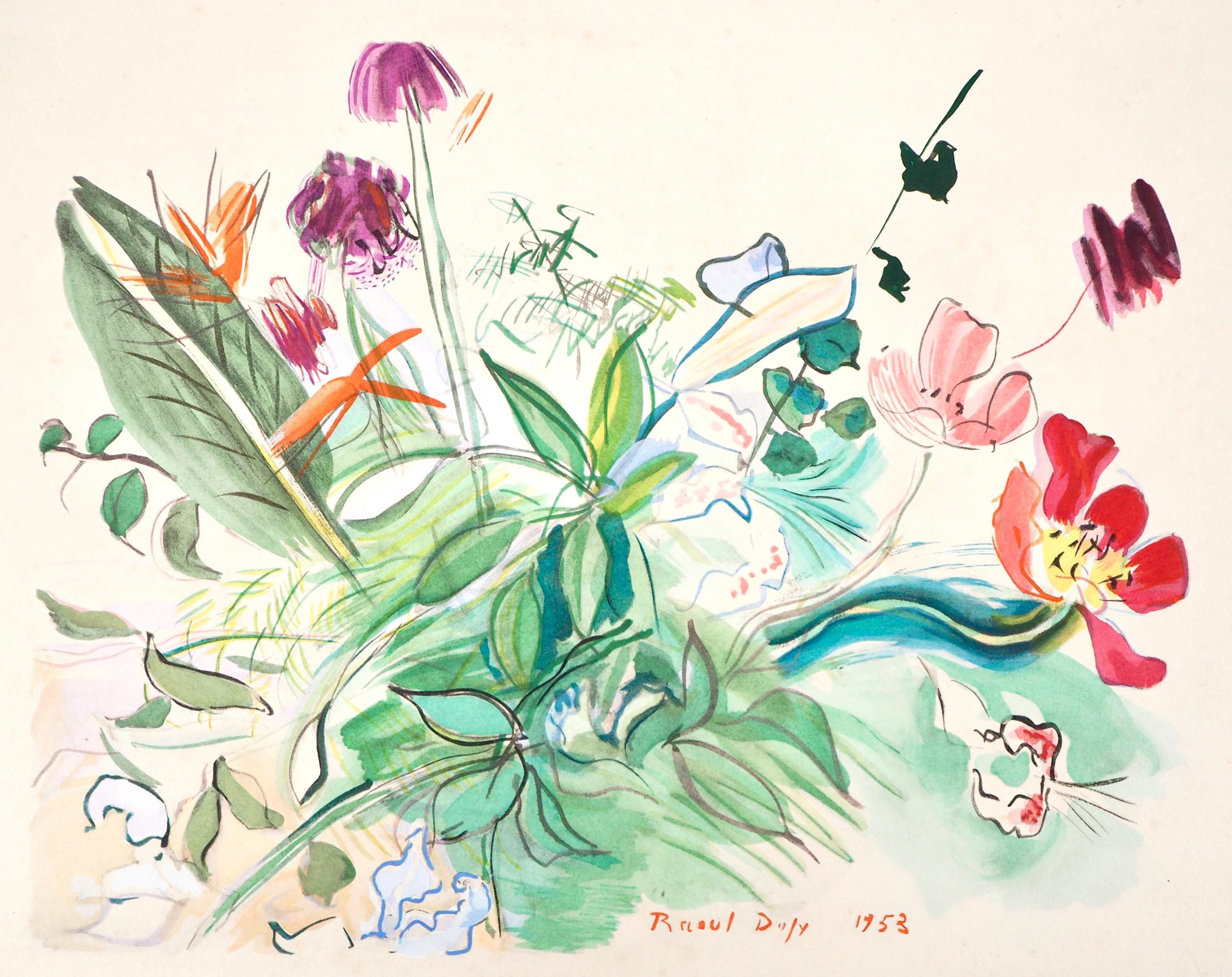 Raoul Dufy, Composition, Eaux-de-vie, Esprit de la fleur et du fruit, Limited Edition Lithograph
