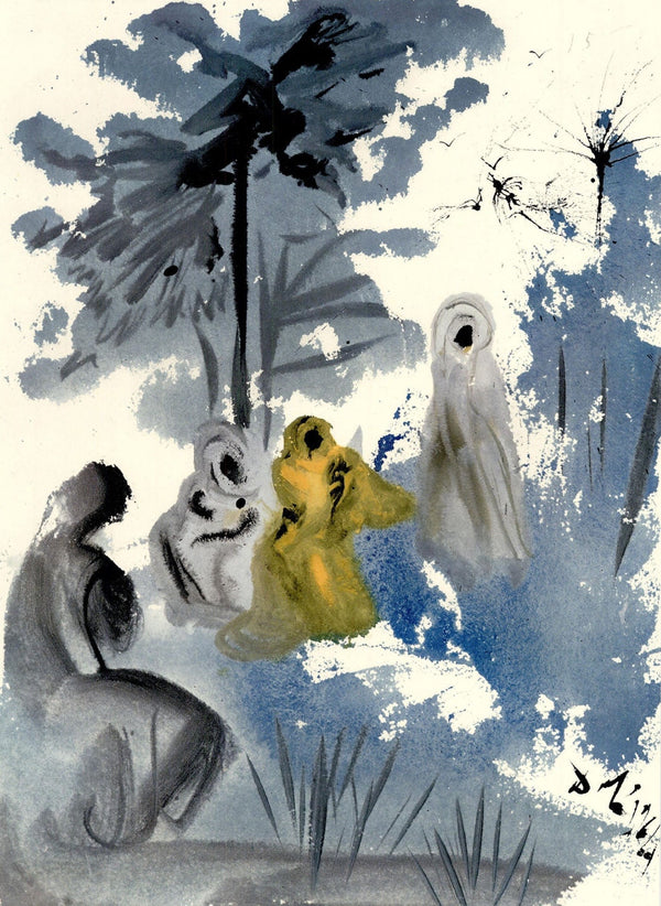 Salvador Dali, Composition (Michler/Löpsinger 1600; Field 69-3), Biblia Sacra, Limited Edition Lithograph