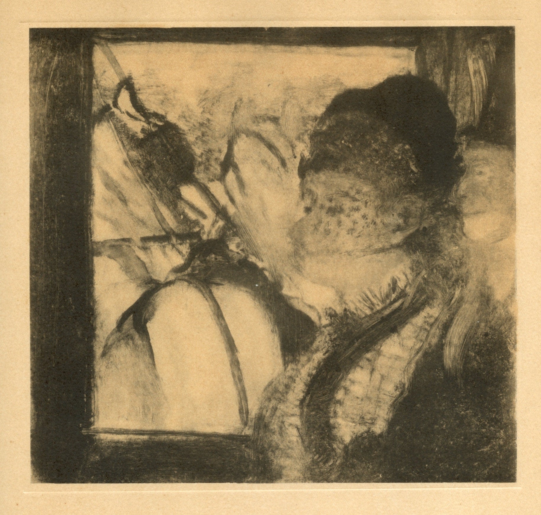 Edgar Degas, Dans l'Omnibus, E. Degas Monotypes, Limited Edition Monotype