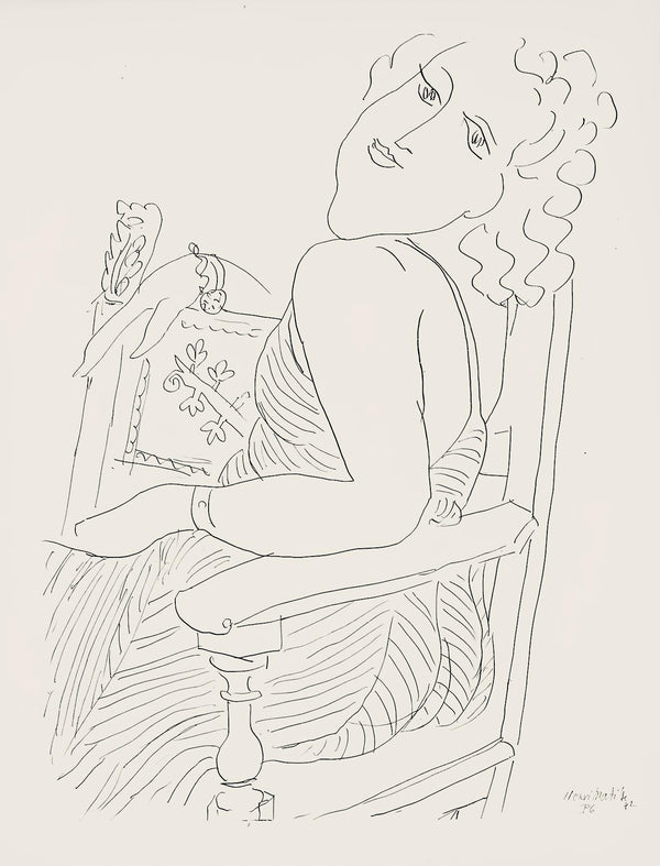 Henri Matisse, Série P, var. 6 (Duthuit 9), Henri Matisse, Dessins, Thèmes et variations, Limited Edition Lithograph