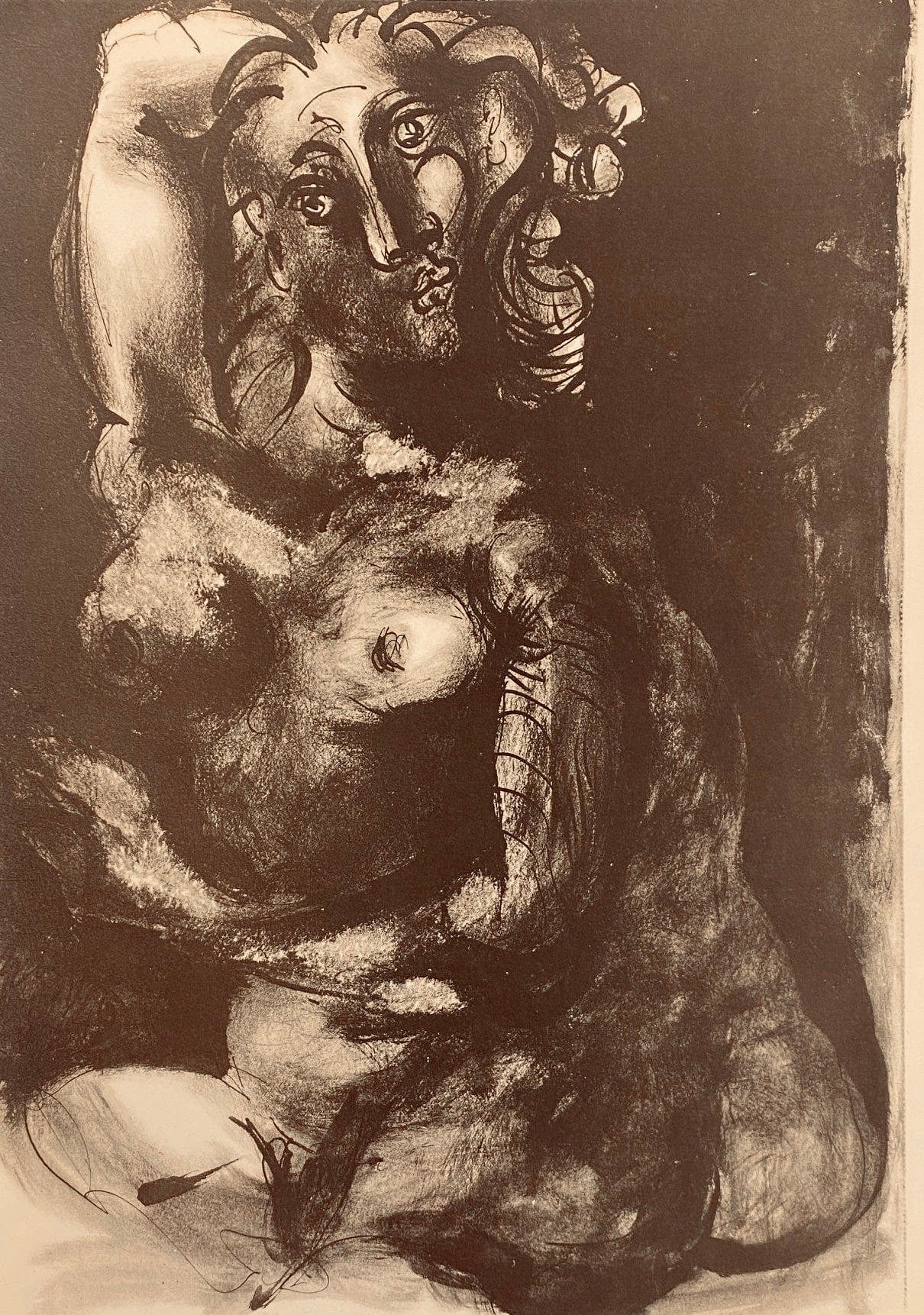 Pablo Picasso, Composition, Carnet de dessins de Picasso, Cahiers d’Art, Limited Edition Lithograph