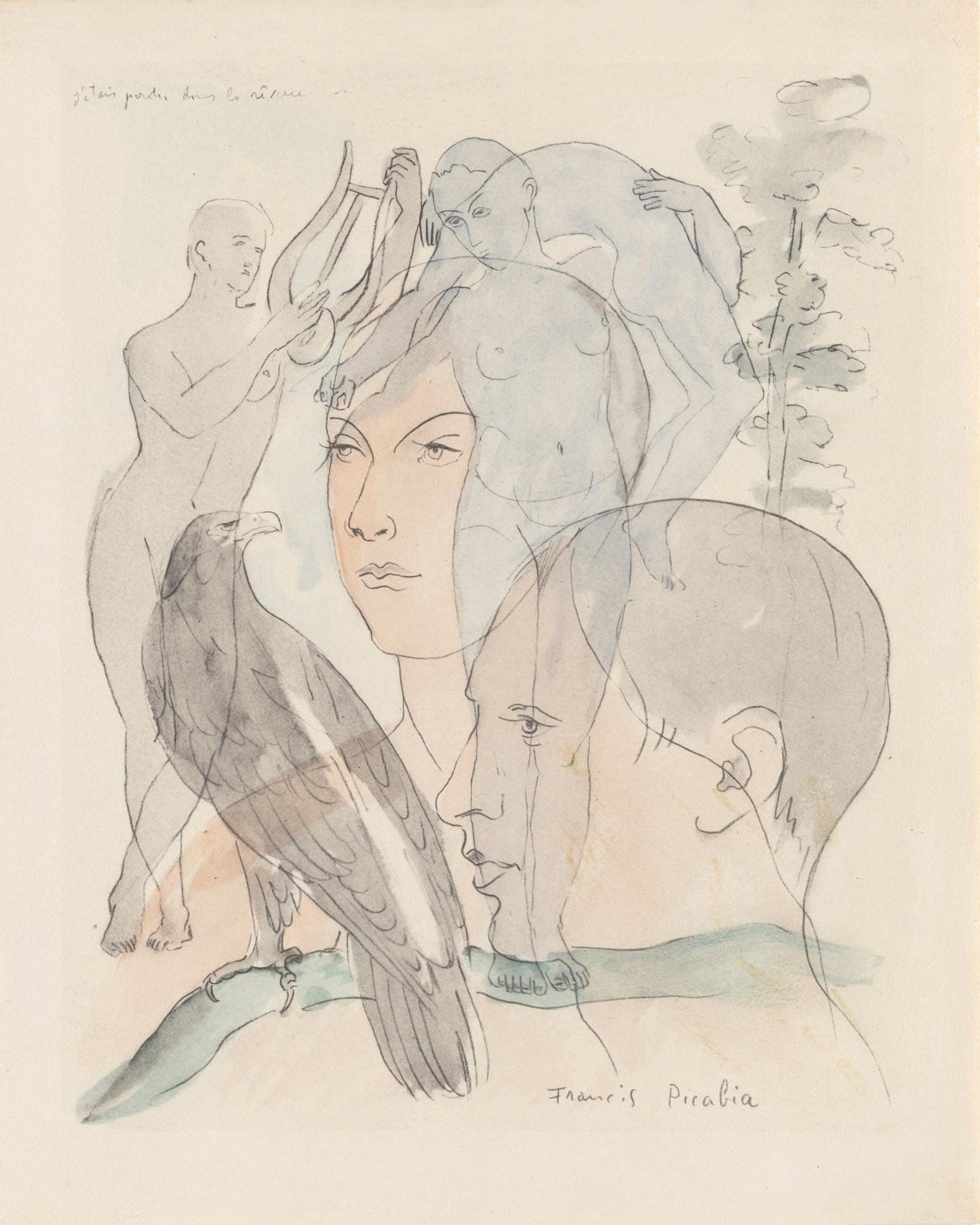 Francis Picabia, Composition, Le Peseur d'âmes (The Weigher of Souls), Limited Edition Lithograph