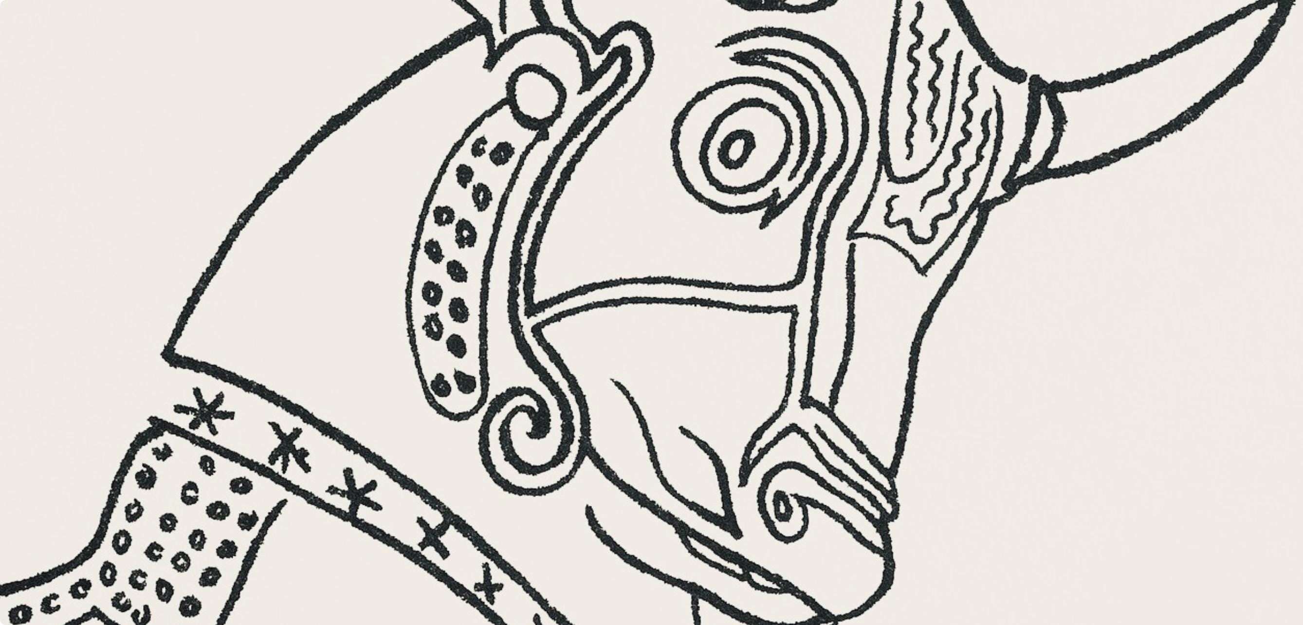 Jean Cocteau, Composition, Taureaux, Limited Edition Lithograph