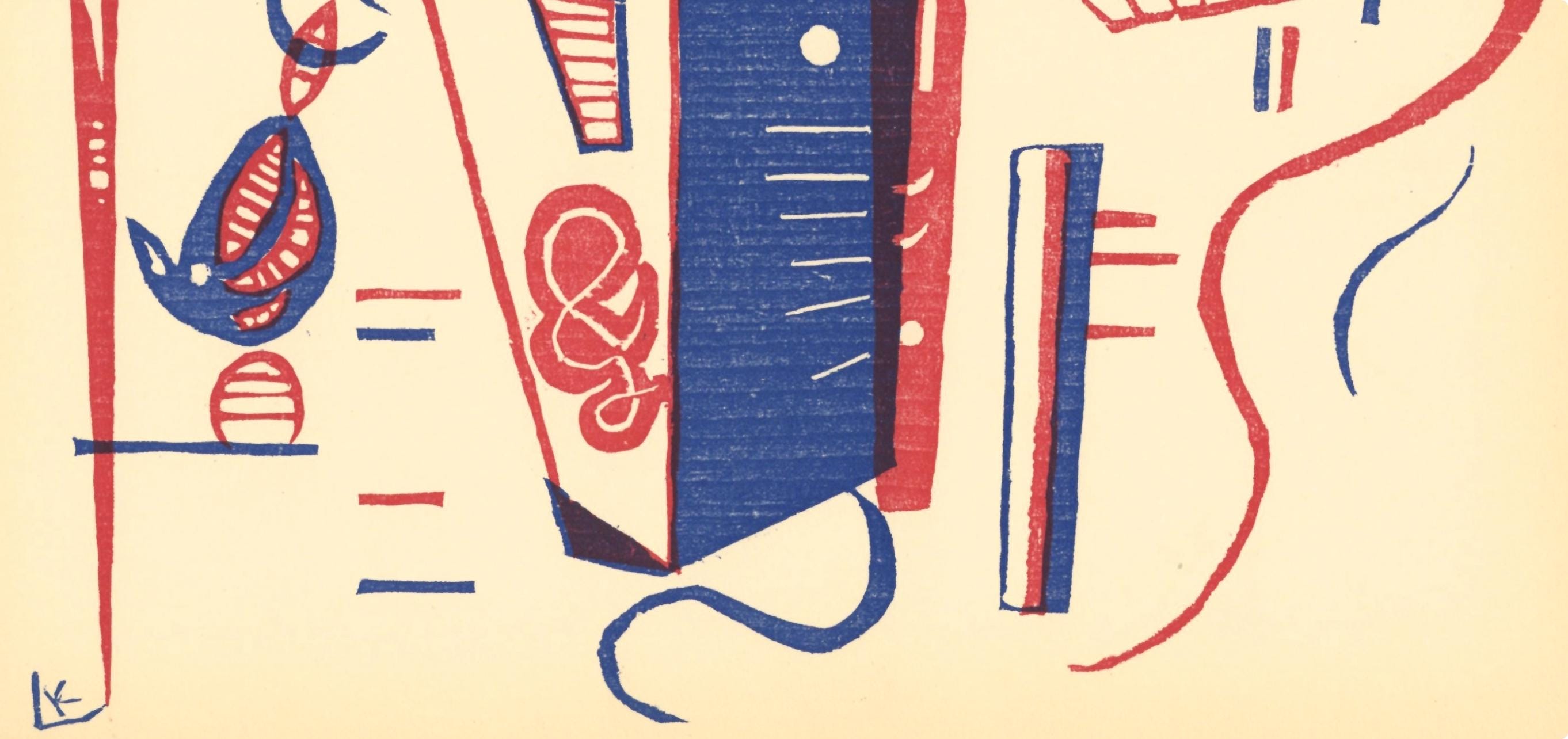 Wassily Kandinsky, Composition (Roethel 201), XXe siècle, Limited Edition Woodcut