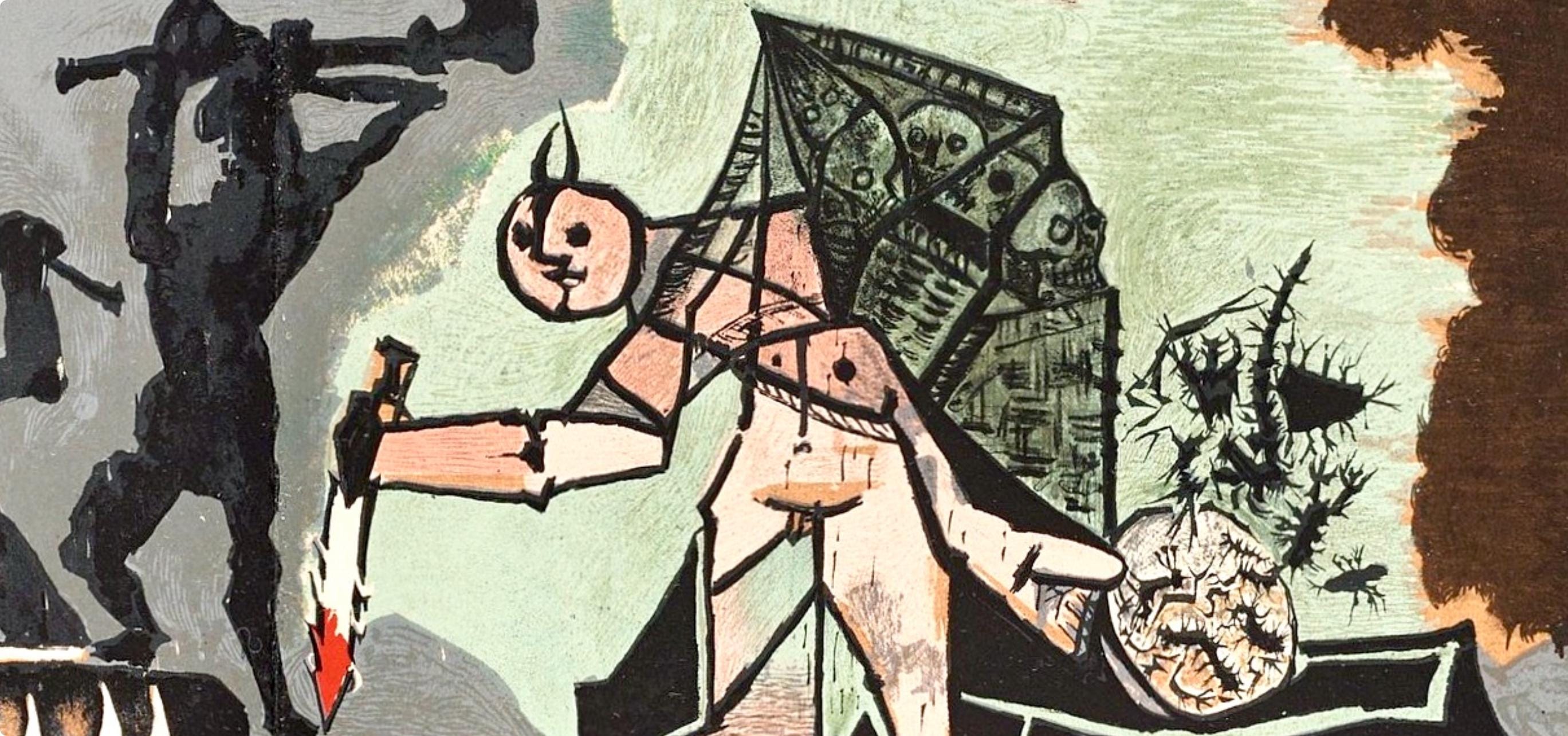 Pablo Picasso, Composition (Cramer 67; Bloch 748; Mourlot 245; Bloch, Books 66), La Guerre et la Paix, Limited Edition Lithograph