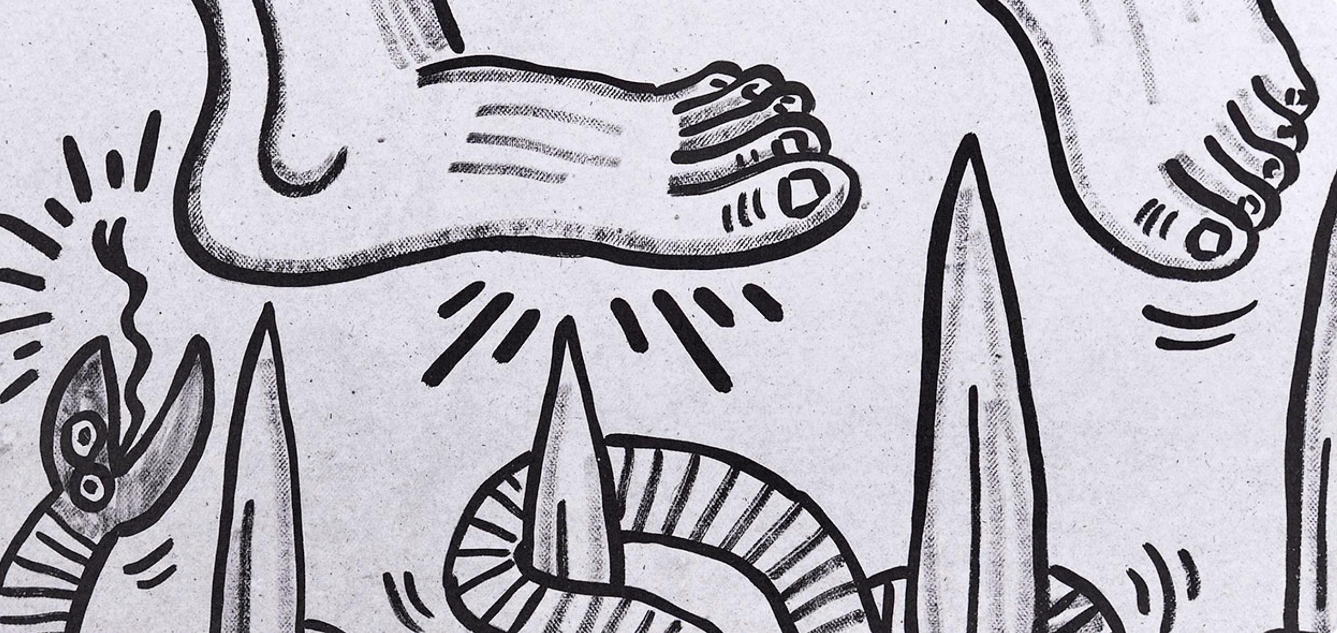 Keith Haring, Composition, Against All Odds, Limited Edition Lithograph