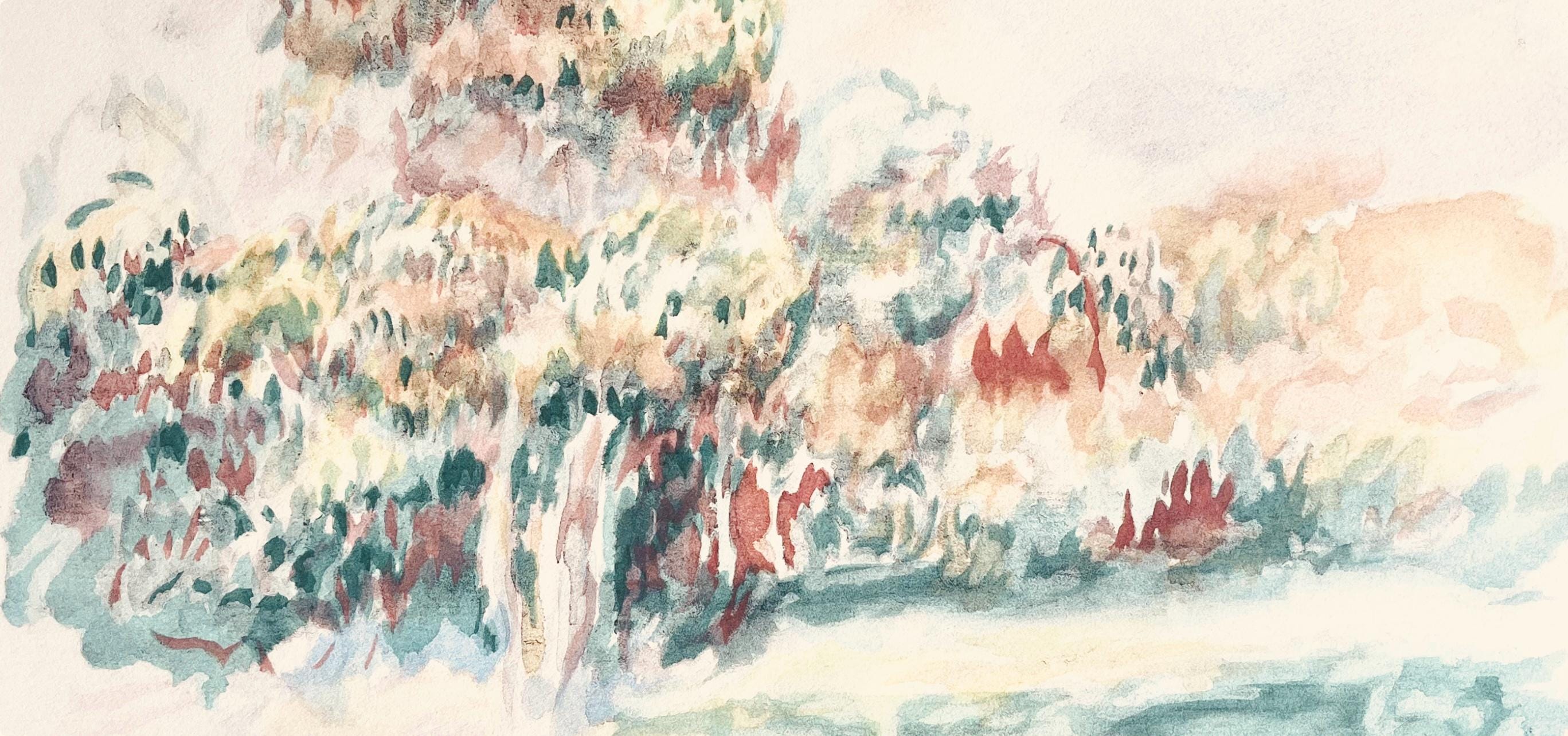 Pierre-Auguste Renoir, Composition, Seize Aquarelles et Sanguines de Renoir, Limited Edition Lithograph
