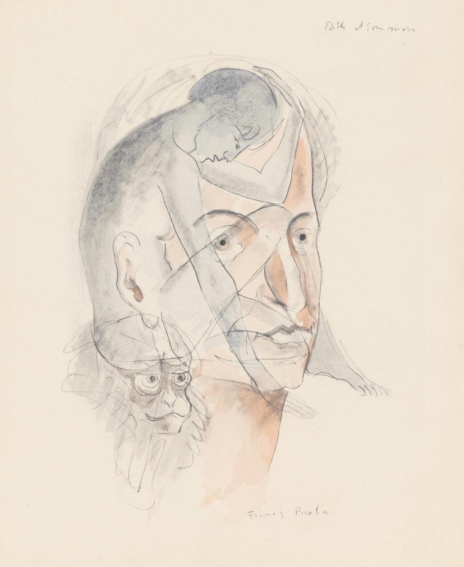 Francis Picabia, Composition, Le Peseur d'âmes (The Weigher of Souls), Limited Edition Lithograph