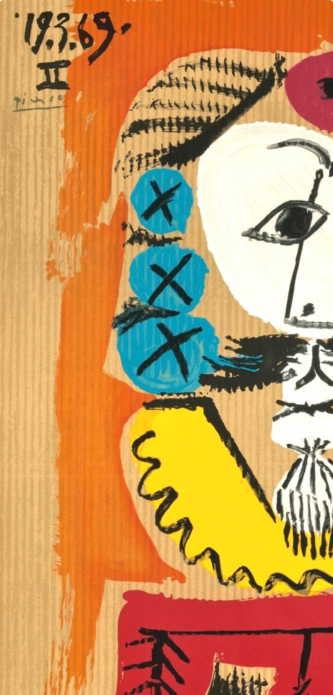 Pablo Picasso, Composition (Orozco 207-261), Vingt-Neuf Portraits Imaginaires, Limited Edition Lithograph