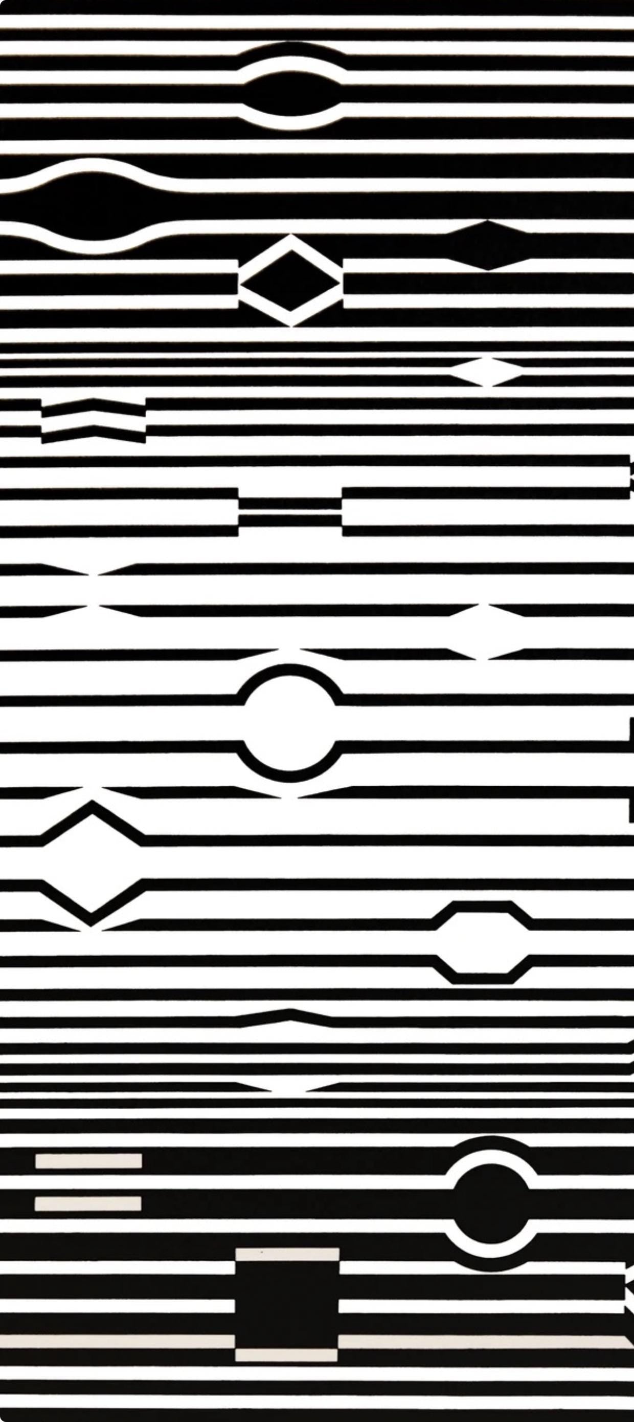 Victor Vasarely, Composition, Ondulatoires, Limited Edition Héliogravure