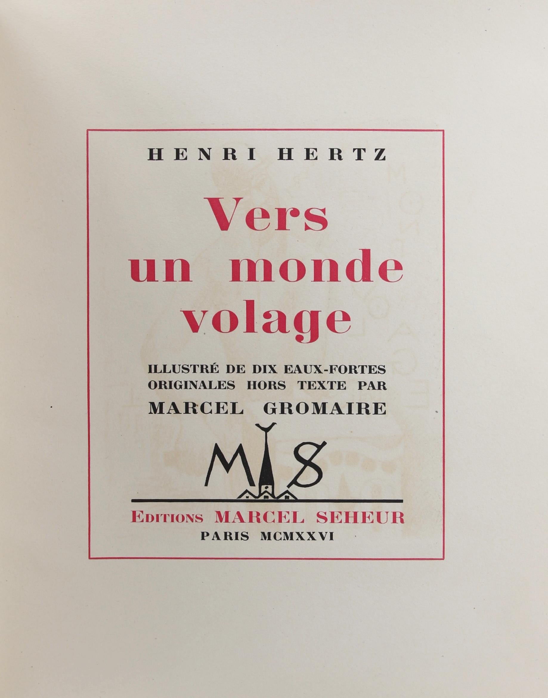 Marcel Gromaire, Composition, Vers un monde volage, Limited Edition Etching