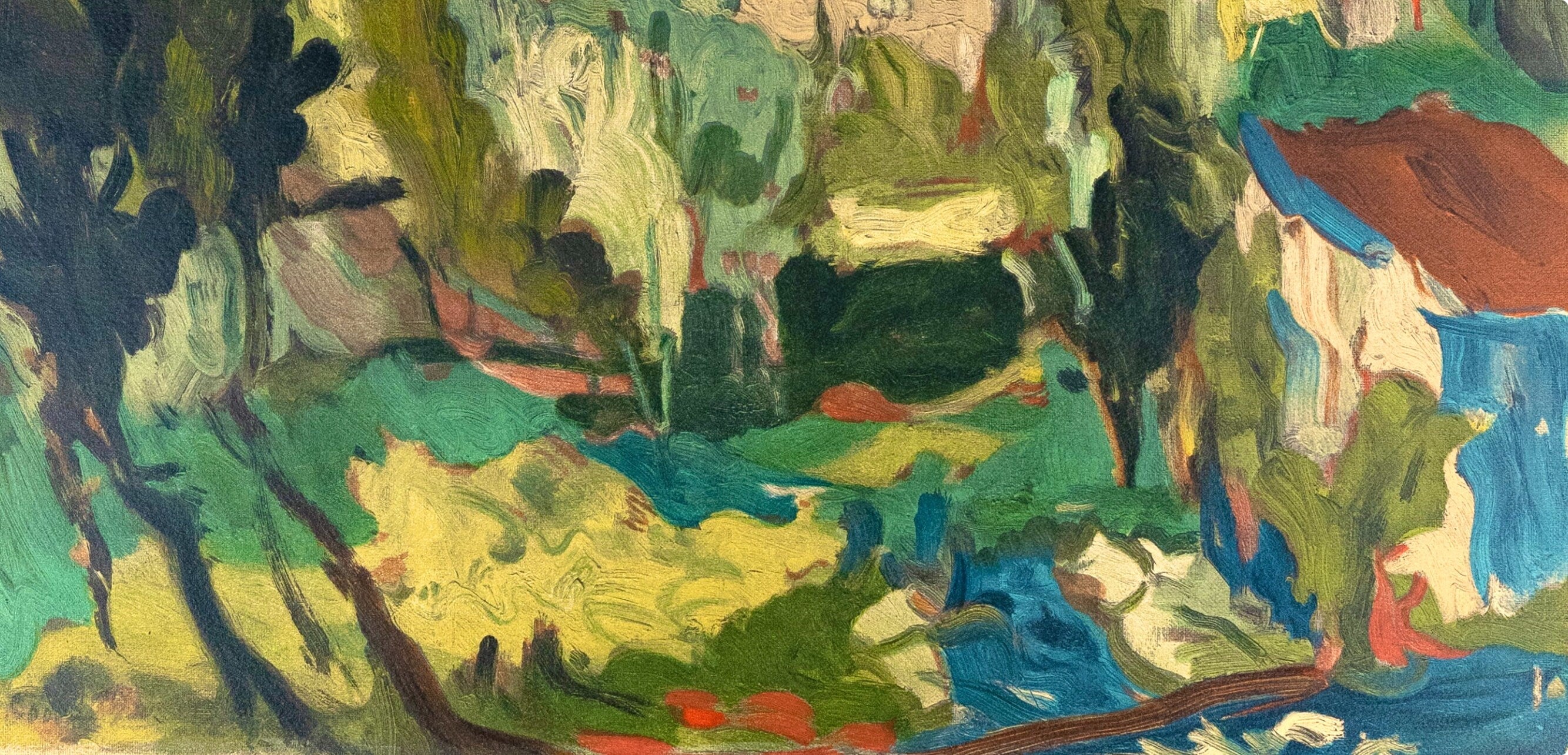 Chaïm Soutine, Paysage à Cagnes, Soutine, Collection Pierre Lévy, Limited Edition Lithograph