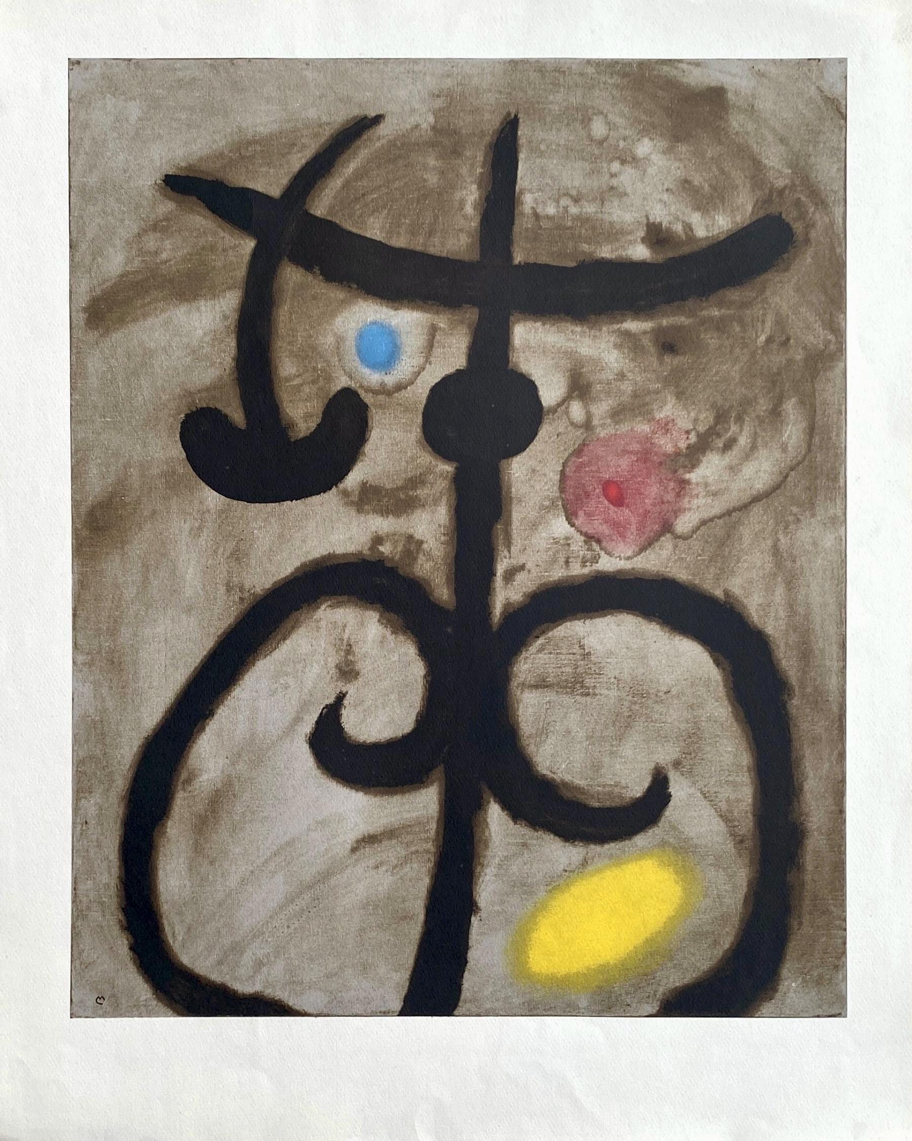 Joan Miró, Composition (Cramer 105), Femmes, Limited Edition Héliogravure