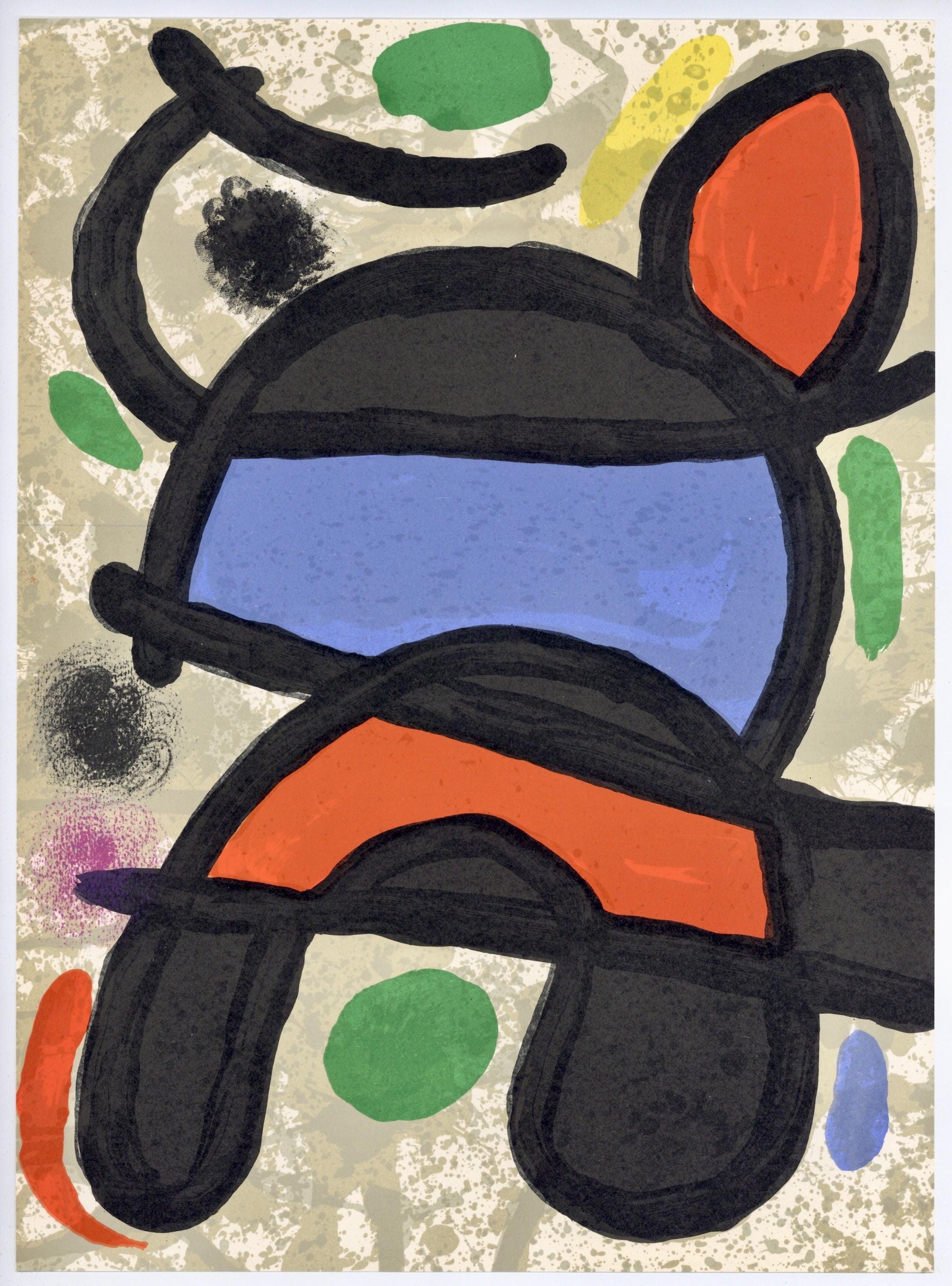 Joan Miró, Composition, Derrière le miroir, Limited Edition Lithograph