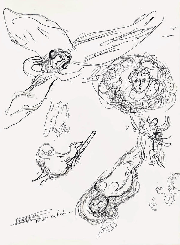 Marc Chagall, Composition (Cramer 61), Le Plafond de l'Opéra de Paris, Limited Edition Lithograph