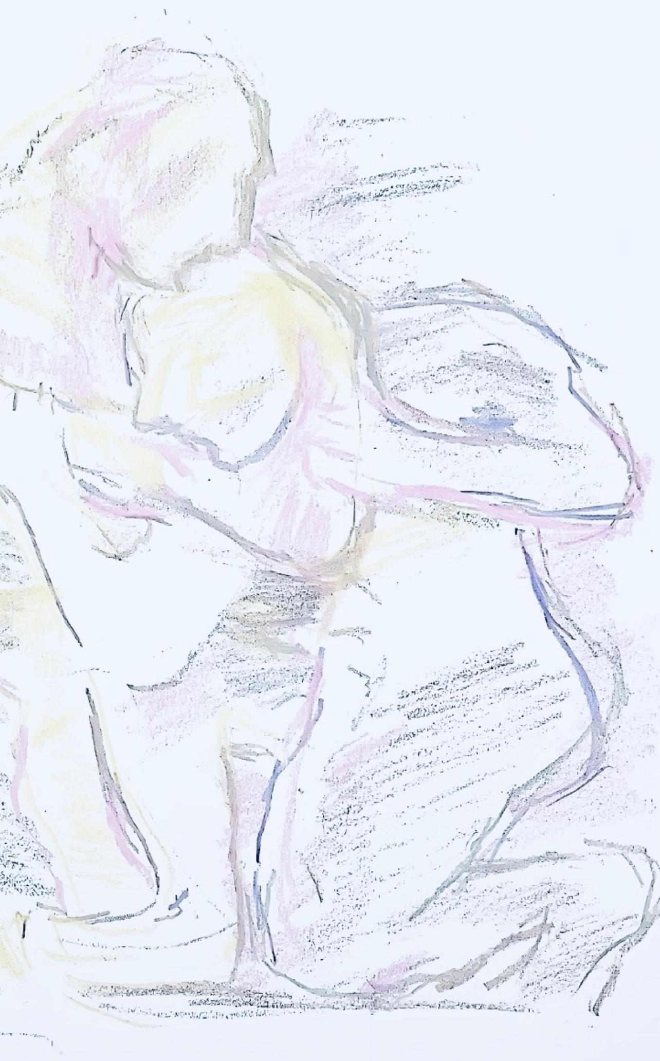 Oskar Kokoschka, Composition, Skizzenbuch der Italienischen Reise 1963, Limited Edition Lithograph