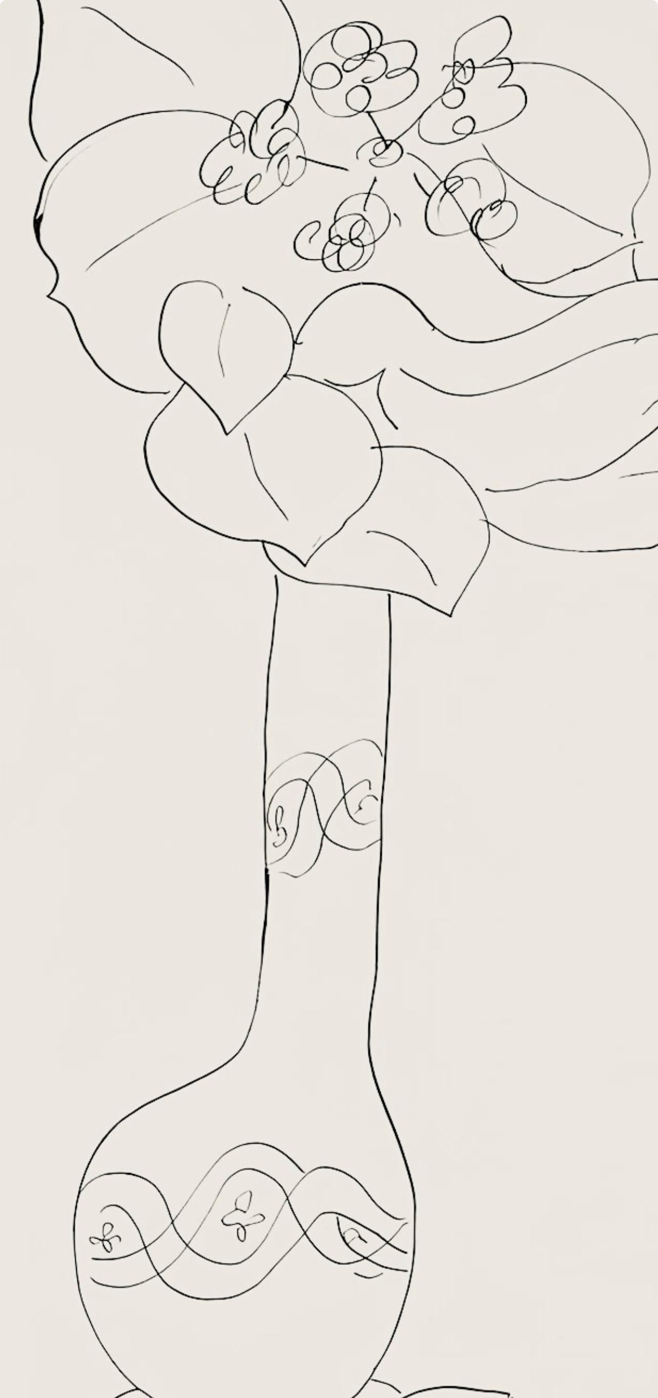 Henri Matisse, Série J, var. 2 (Duthuit 9), Henri Matisse, Dessins, Thèmes et variations, Limited Edition Lithograph