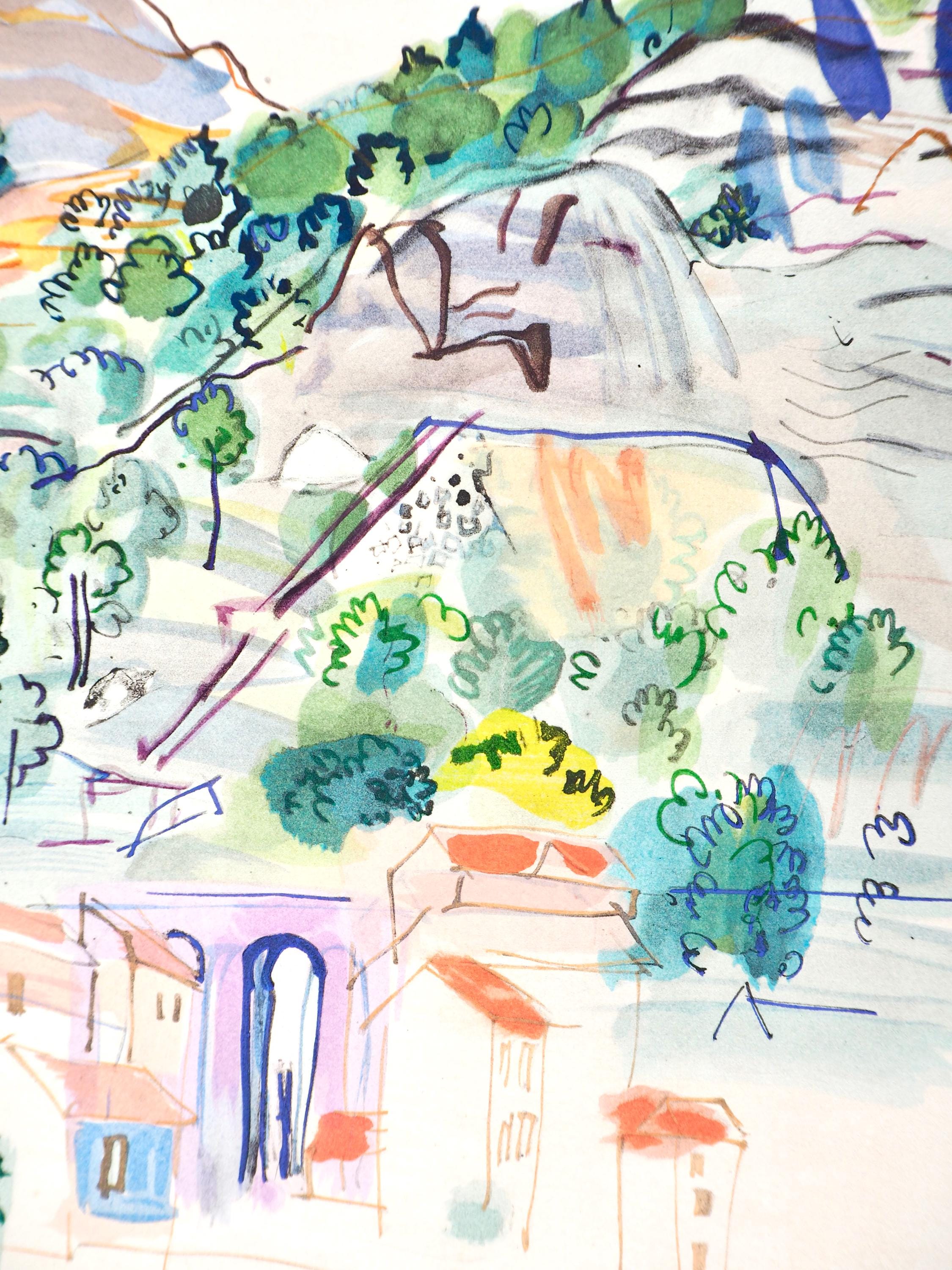 Raoul Dufy, Composition, Eaux-de-vie, Esprit de la fleur et du fruit, Limited Edition Lithograph