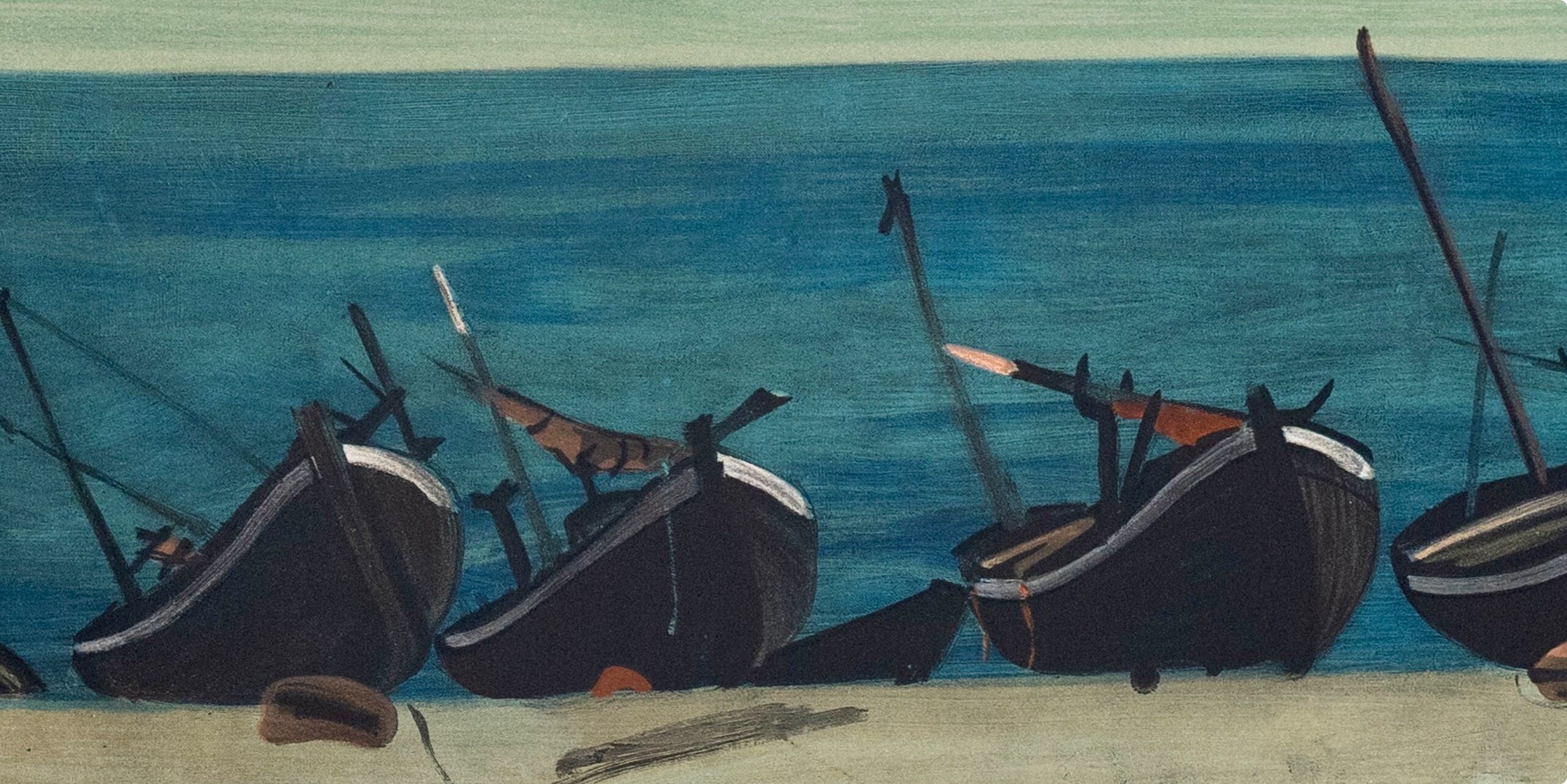 André Derain, Barques a Graveline, André Derain, Collection Pierre Lévy, Limited Edition Lithograph