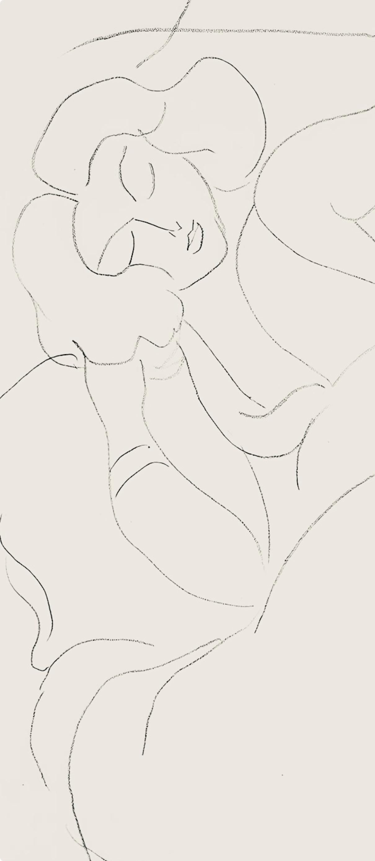 Henri Matisse, Série E, var. 6 (Duthuit 9), Henri Matisse, Dessins, Thèmes et variations, Limited Edition Lithograph