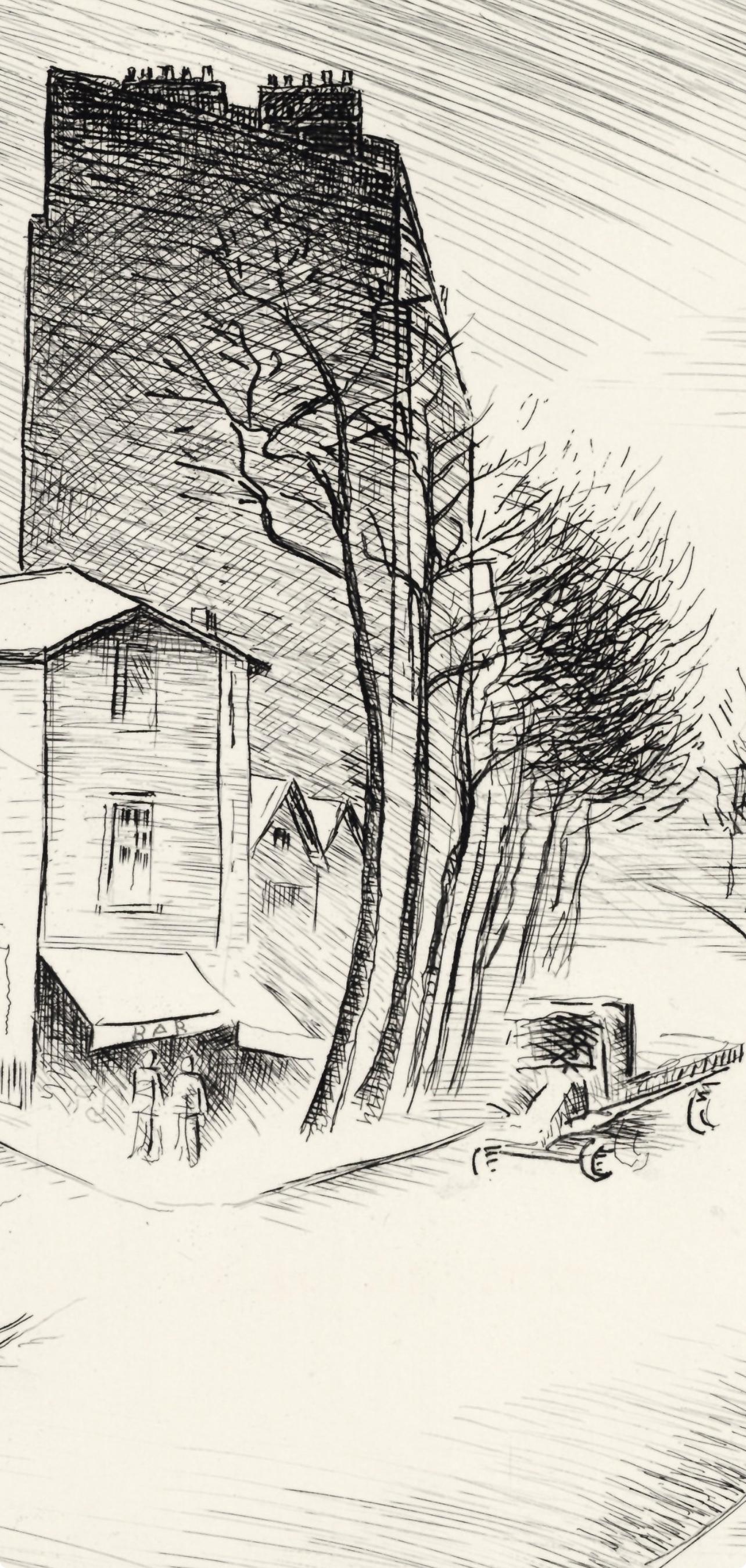Maurice Asselin, Belleville a vol d'âme, A La gloire à Paris, Limited Edition Etching
