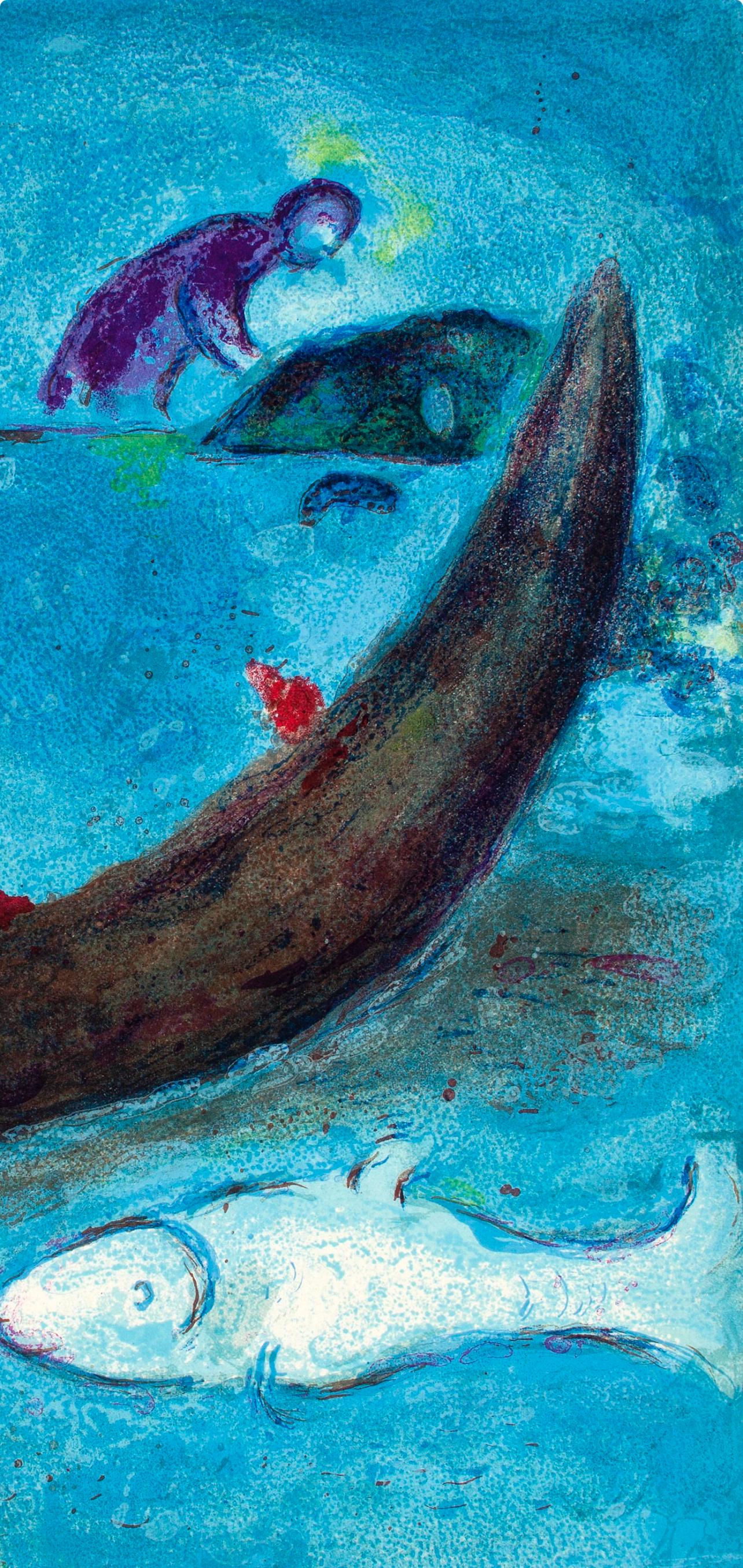 Marc Chagall, Le Dauphin mort et les trois cent écus, Daphnis et Chloé, Limited Edition Héliogravure