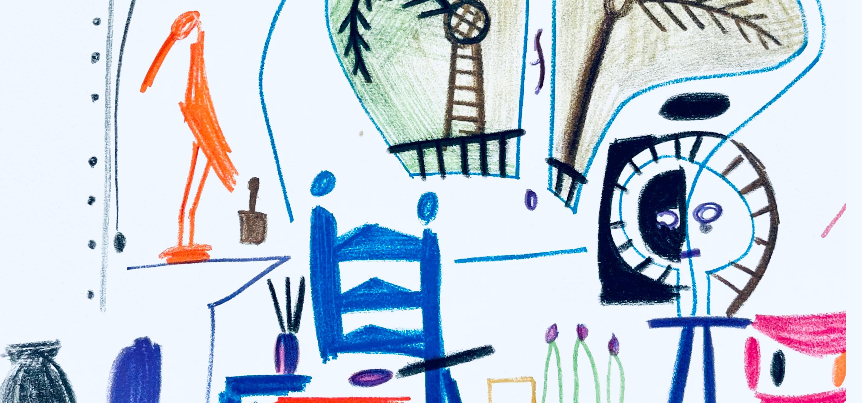Pablo Picasso, Composition (Cramer 101), Carnet de la Californie, Limited Edition Lithograph