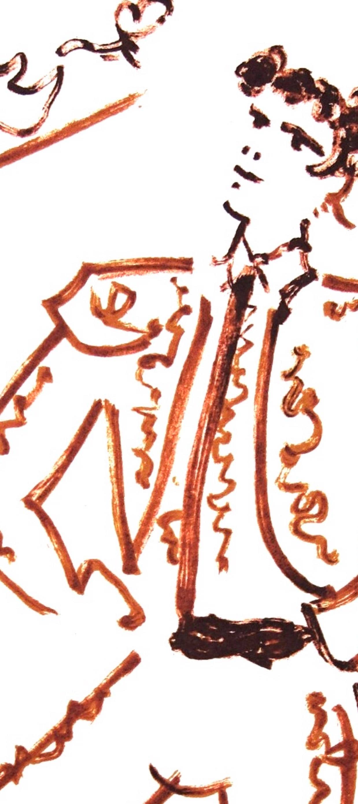 Jean Cocteau, Composition, Taureaux, Limited Edition Lithograph