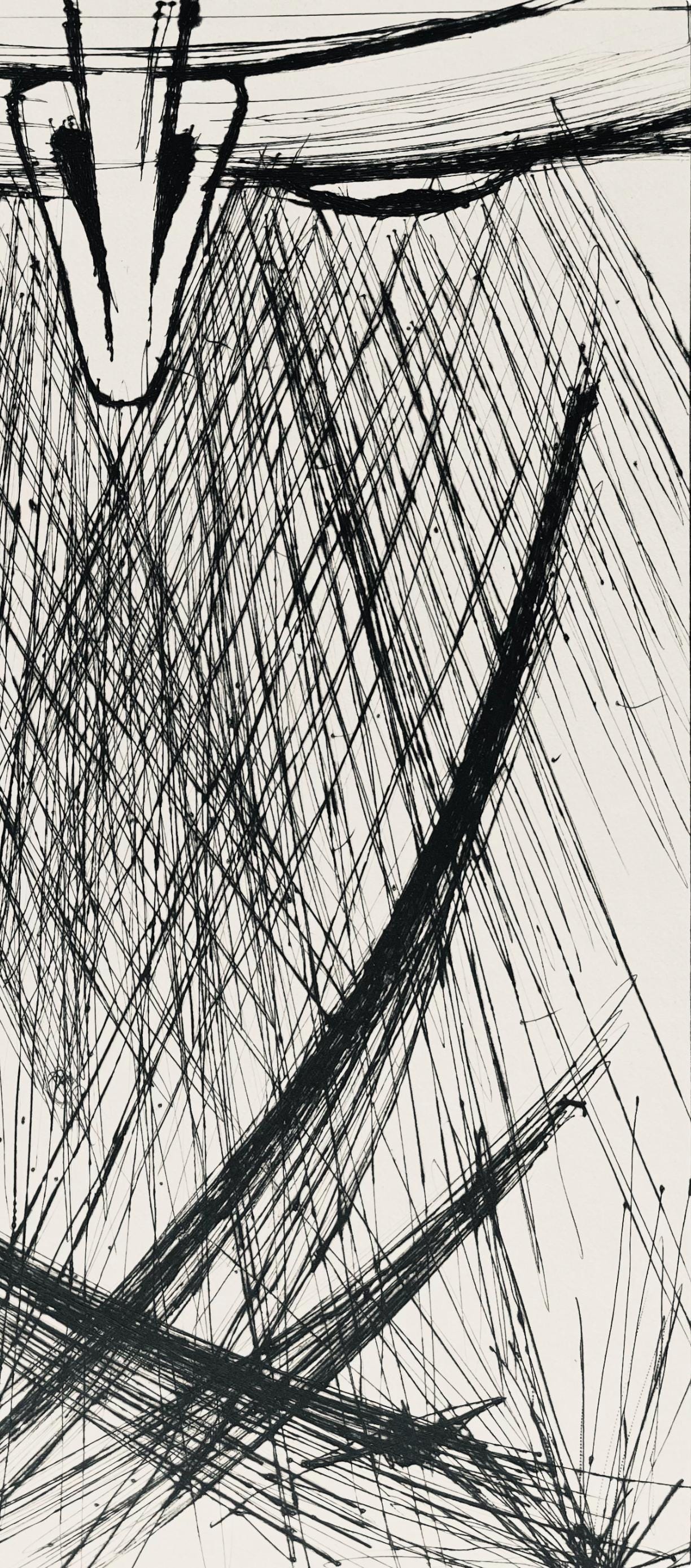Bernard Buffet, Composition (Reinz 208-222), Voyages Fantastiques, Limited Edition Etching
