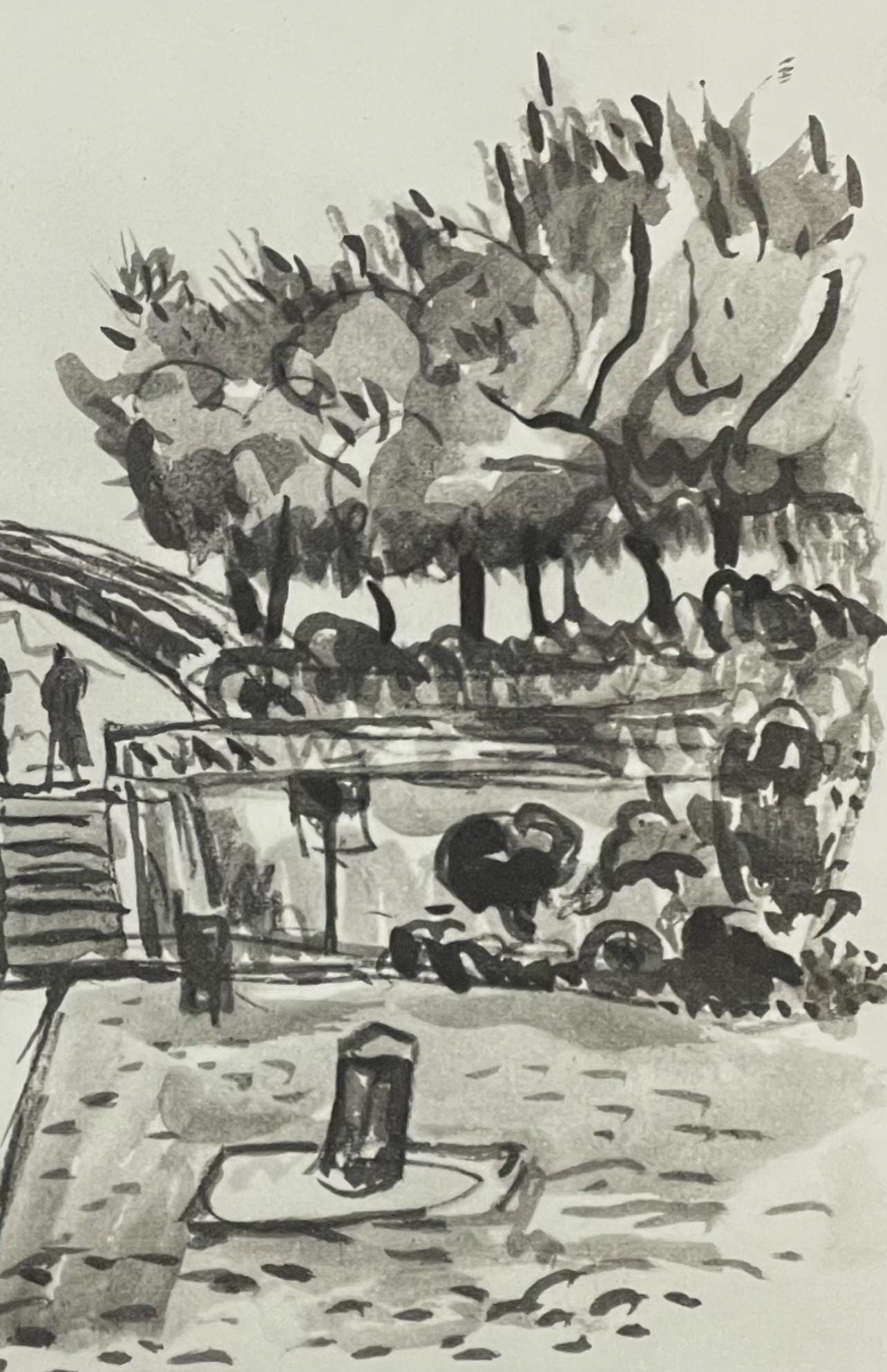 Paul Signac, L'Hôtel du Nord, Signac Dessins, Limited Edition Lithograph