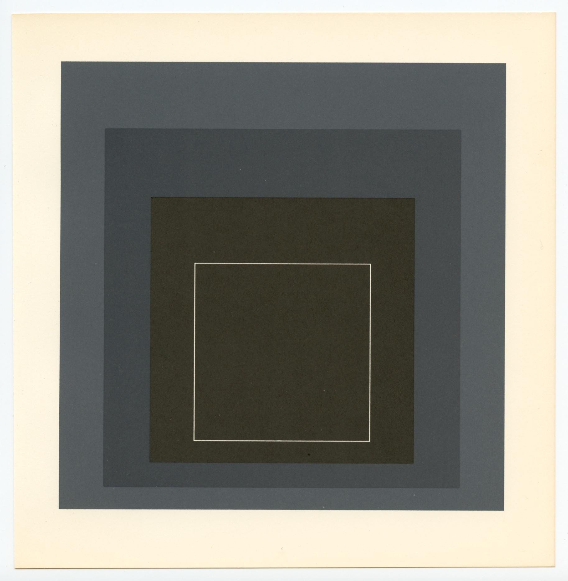 Josef Albers, Homage to the Square, Josef Albers: White Line Squares, Limited Edition Lithograph