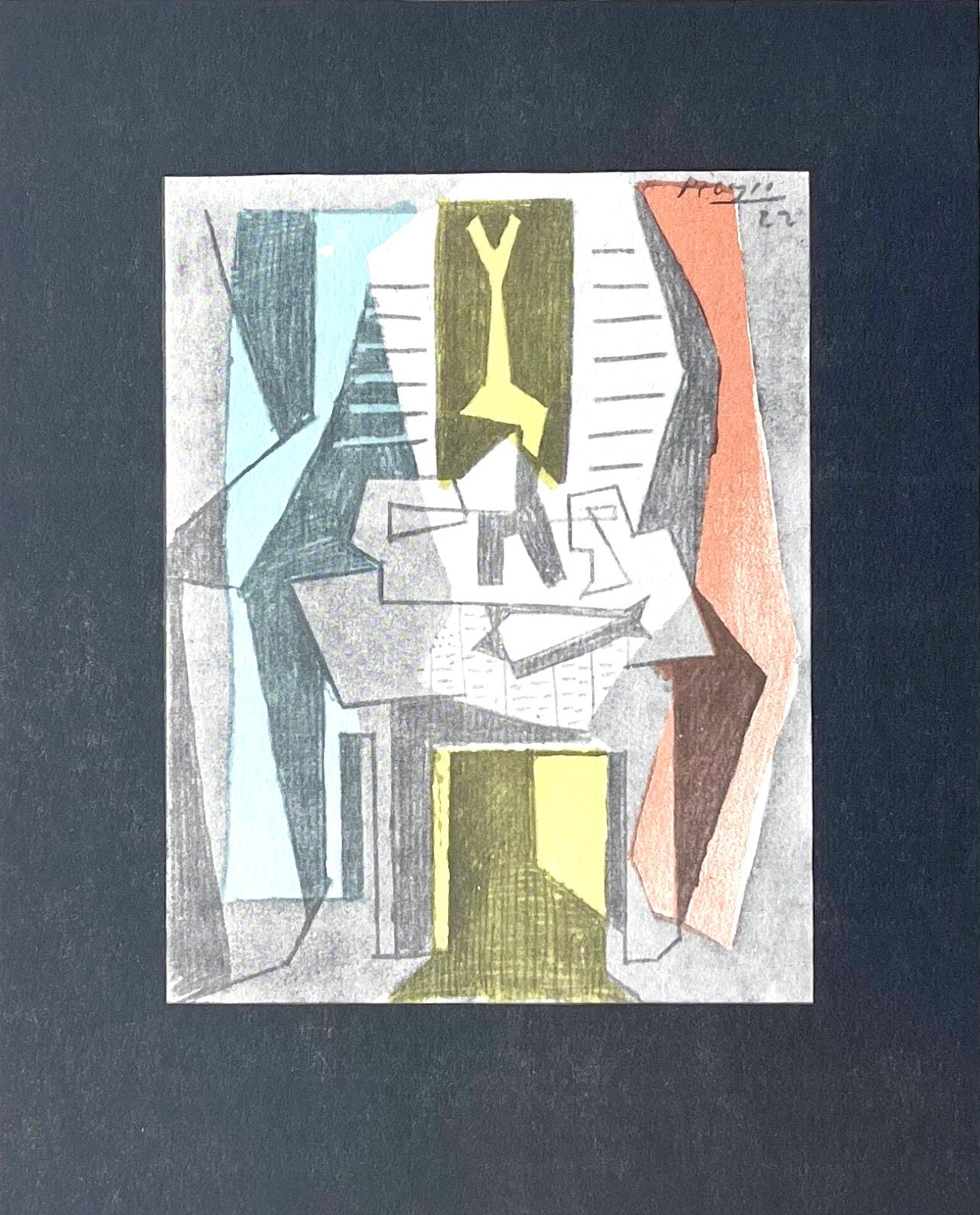 Pablo Picasso, Table before Window (Orozco 95), Picasso: Fifteen Drawings, Limited Edition Lithograph