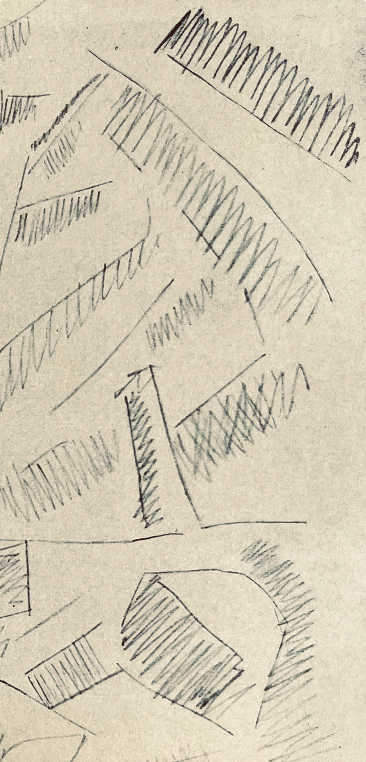 Fernand Léger, Paysage A Verdun, Fernand Léger, Dessins de Guerre, Limited Edition Lithograph