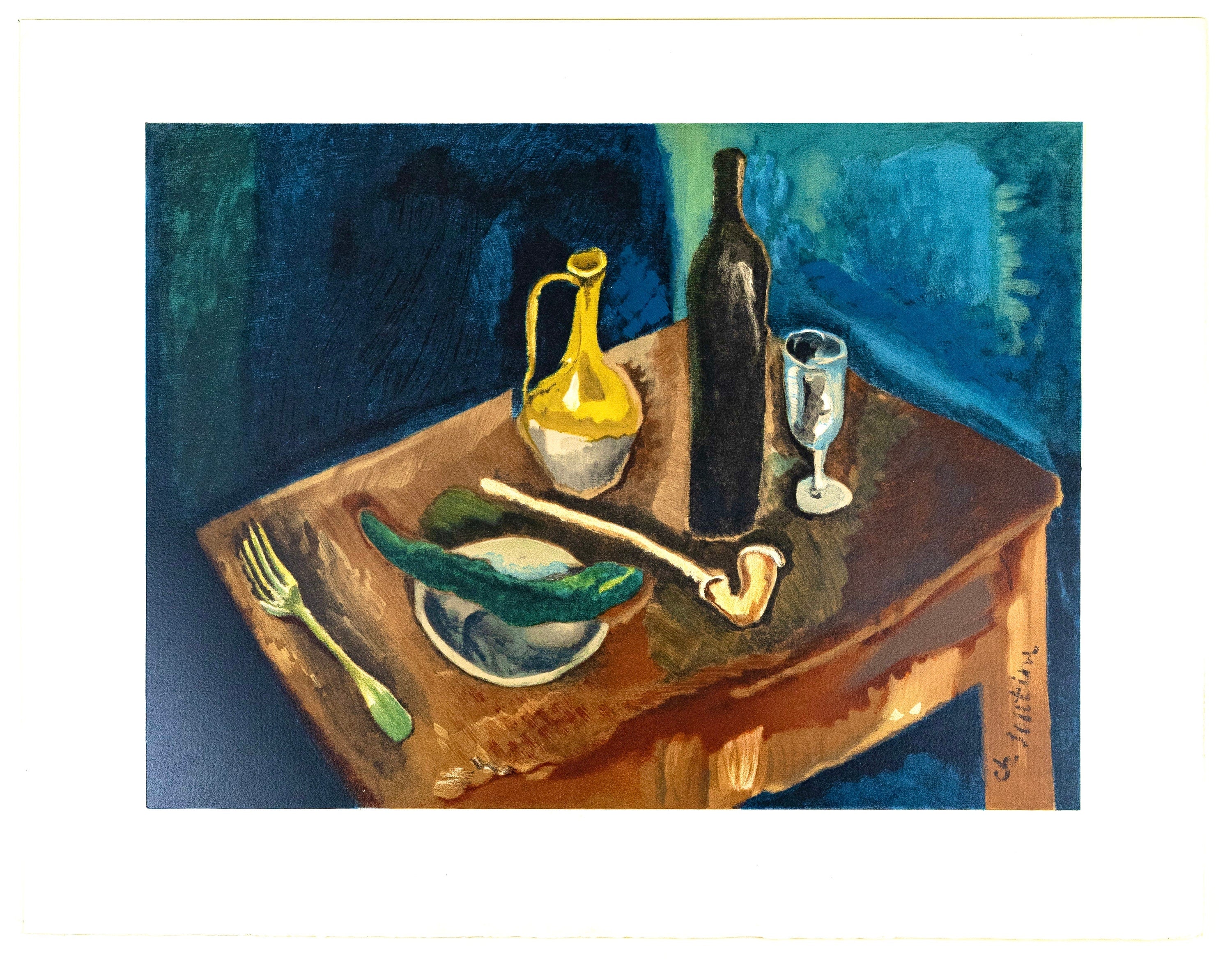 Chaïm Soutine, Nature morte à la pipe, Soutine, Collection Pierre Lévy, Limited Edition Lithograph