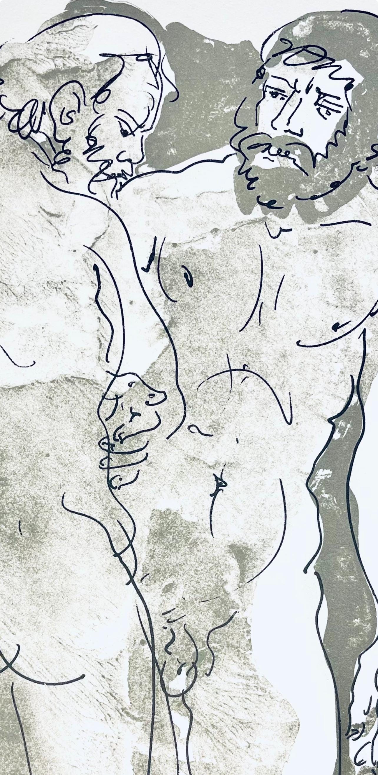 Hans Erni, Composition, Réflexions Simples Sur Le Corps, Limited Edition Lithograph