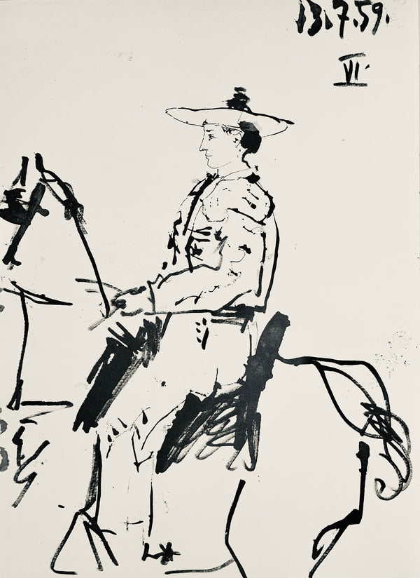 Pablo Picasso, Composition (Bloch 1276; Czwiklitzer 23), Toros y Toreros, Limited Edition Lithograph