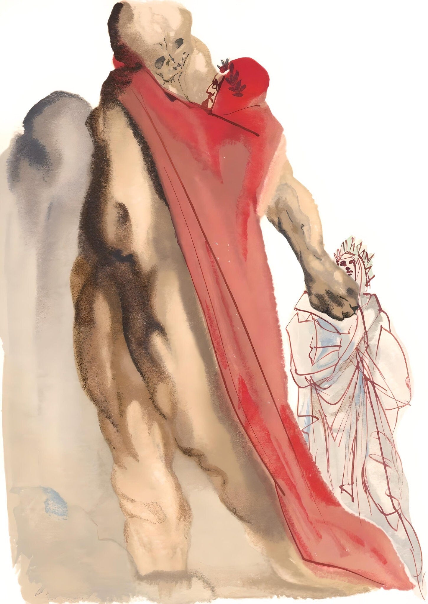 Salvador Dali, Virgil’s admonishment (Michler/Löpsinger 1039-1138; Field 189-200), La Divine Comédie, Limited Edition Woodcut