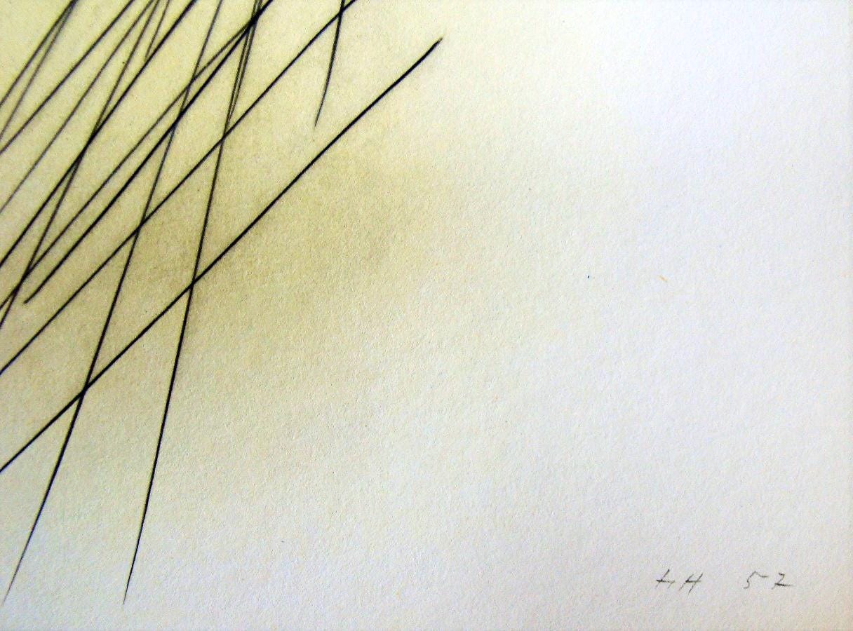 Hans Hartung, Composition, Hans Hartung, Peintres d'aujourd'hui, Limited Edition Lithograph