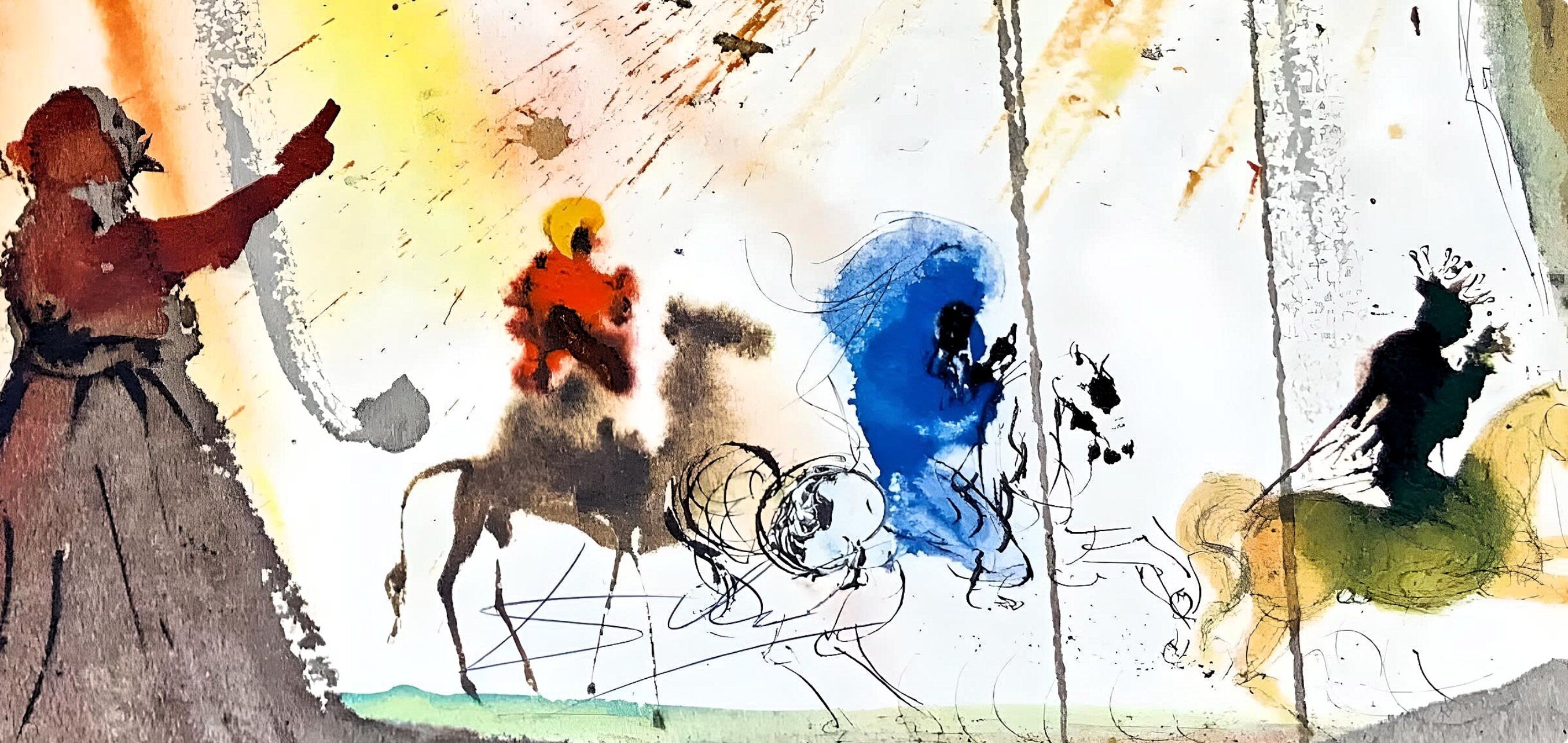 Salvador Dali, Composition (Michler/Löpsinger 1600; Field 69-3), Biblia Sacra, Limited Edition Lithograph