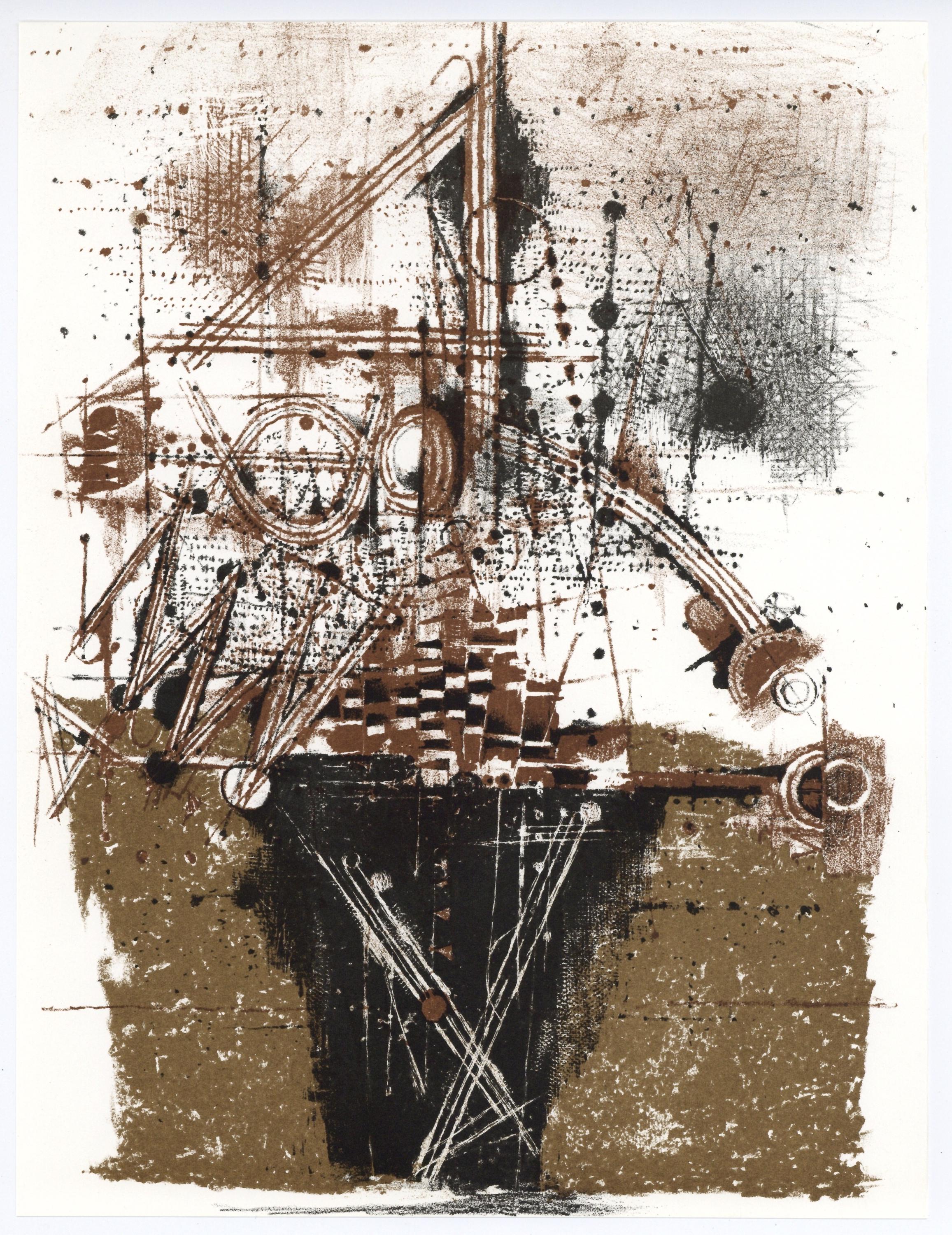 Johnny Friedlaender, Composition, XXe siècle, Limited Edition Lithograph