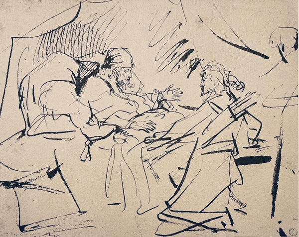 Rembrandt van Rijn, Isaac Refusing His Blessing to Esau, Drawings from the Bible, Limited Edition Collotype