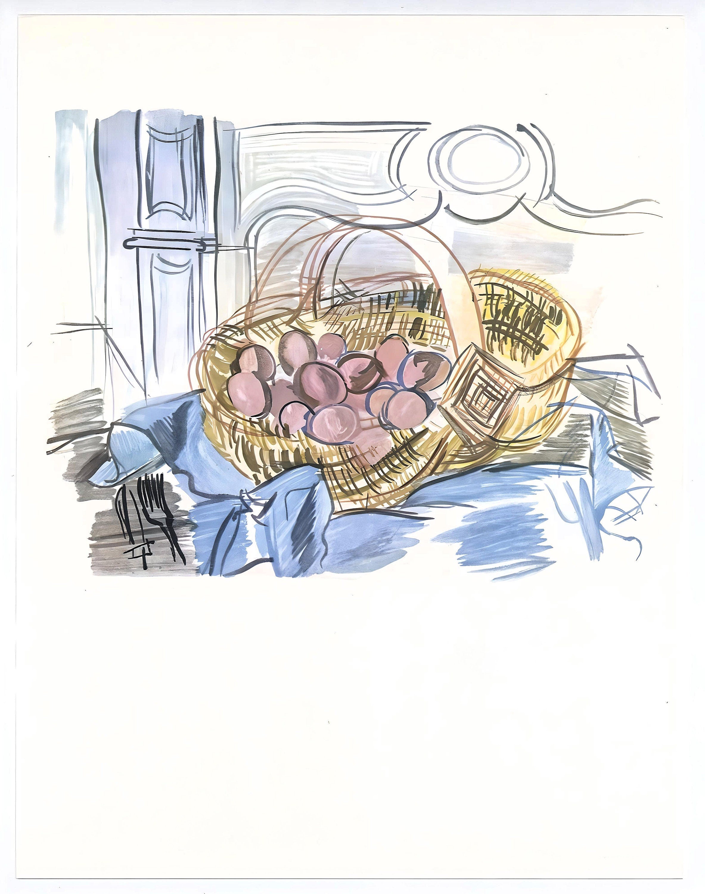 Raoul Dufy, La corbeille aux œufs, Vacances forcées