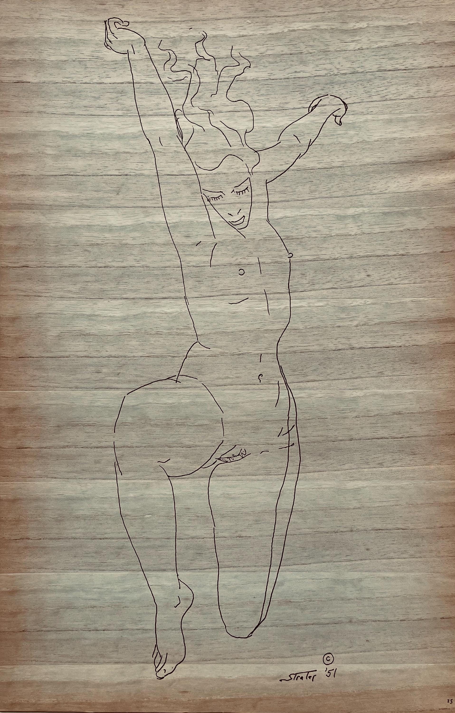 Henry Strater, Composition, 24 Drawings by Henry Strater, Limited Edition Lithograph